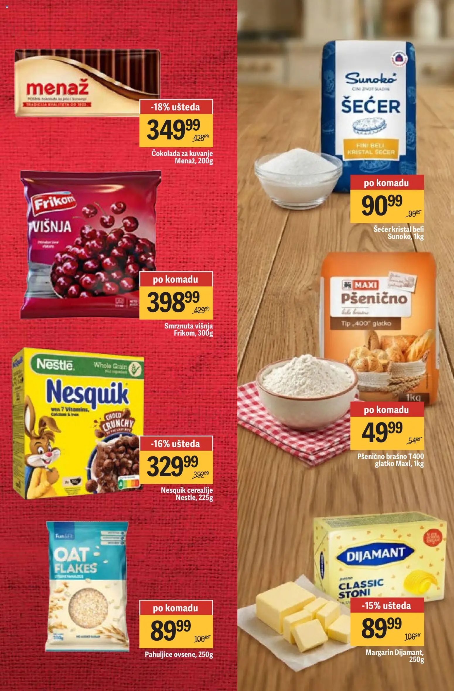 Maxi katalog - važi od 02.04.2026 | Strana: 25 | Proizvode: Višnja, Pšenično brašno, Margarin, Nesquik