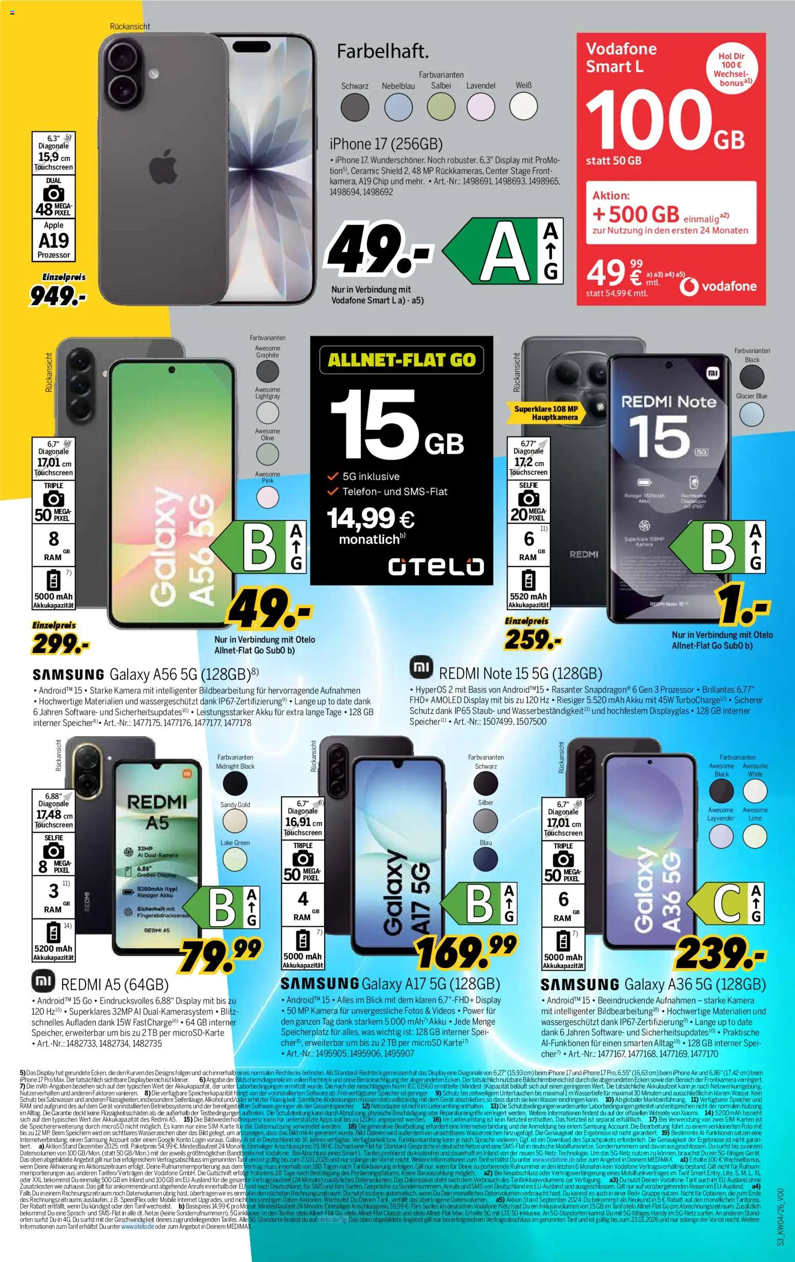 Medimax Prospekt 	 – gültig ab 17.01.2026 | Seite: 3 | Produkte: Kamera, Samsung, Iphone, Apple