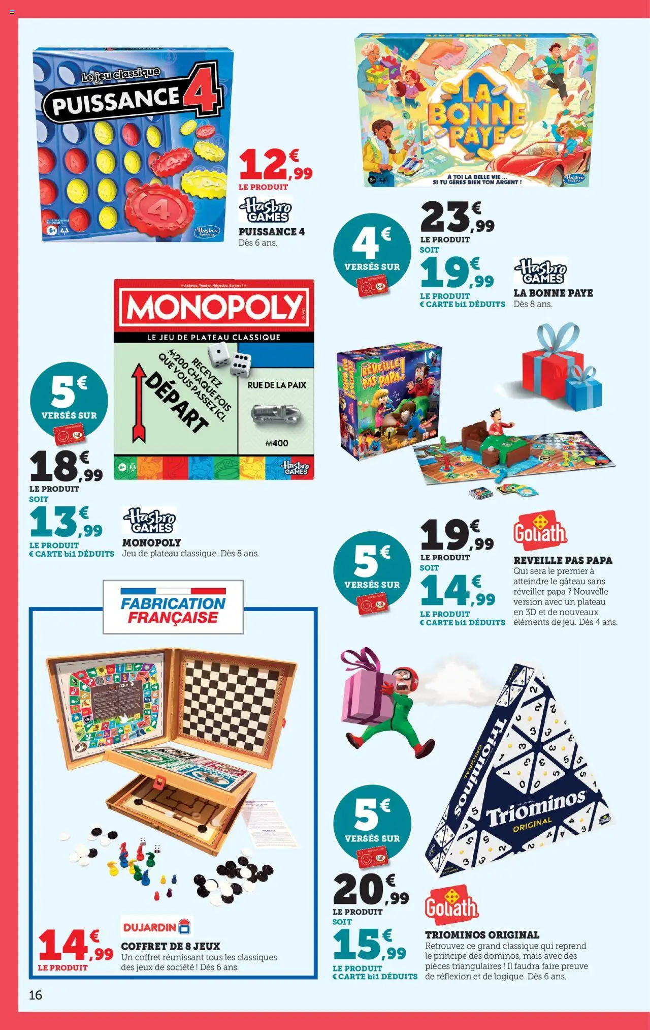 {H1} | Page: 16 | Produits: Plateau, Mais, Jeux, Jeux de société