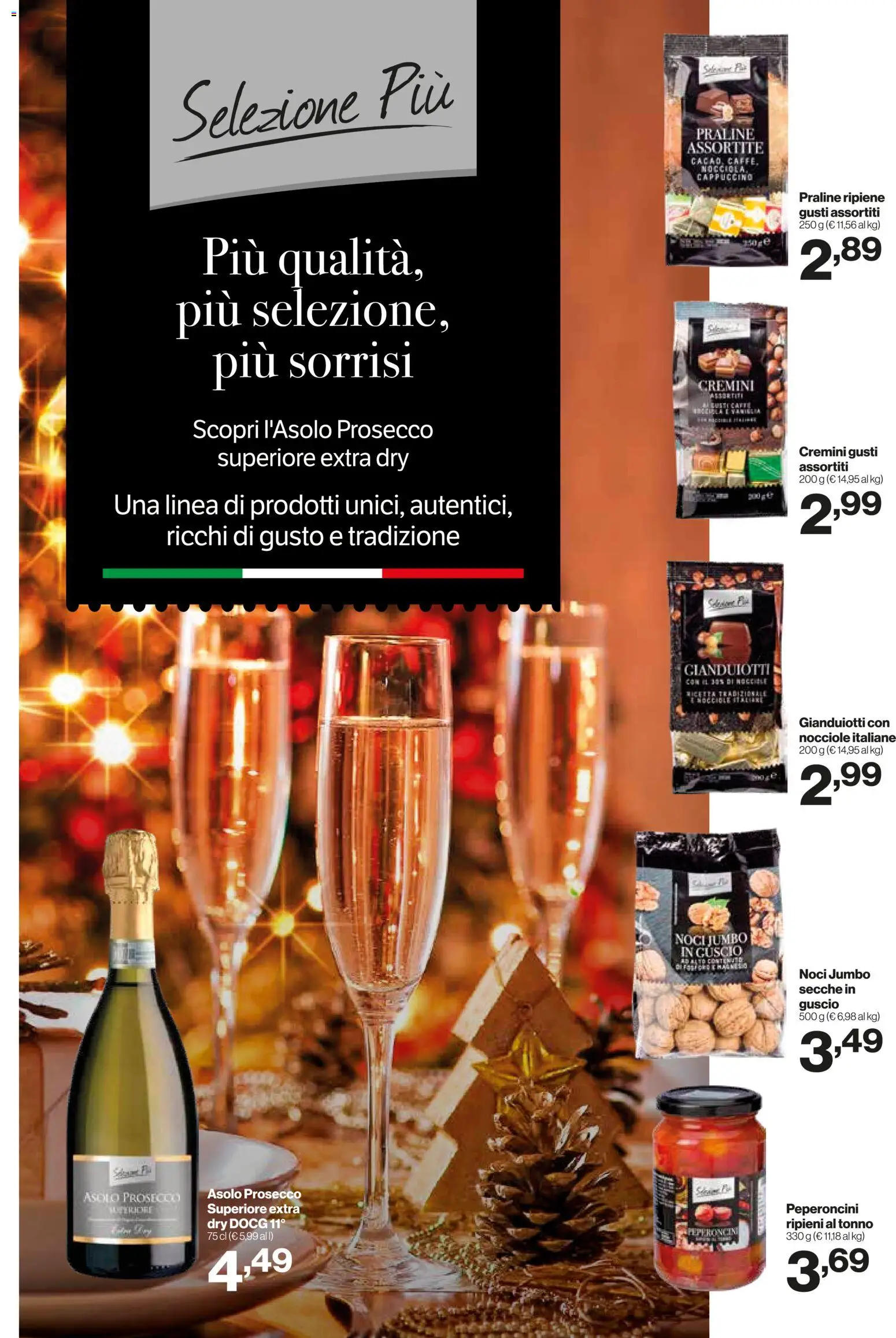 Volantino IN's del 19.11.2025 | Pagina: 9 | Prodotti: Prosecco, Noci, Nocciole, Tonno