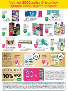 Tuš drogerija katalog akcije – veljaven od 11.02.2026 | Stran: 16 | Izdelki: Mehčalec, Kos, Krema, Vlažilni robčki
