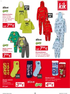 Katalog Kik - Pregled kataloga iz trgovine Kik, vrijedi od 13.10.2025 | Stranica: 19 | Proizvodi: Kombinezon, Čarape, Pidžama