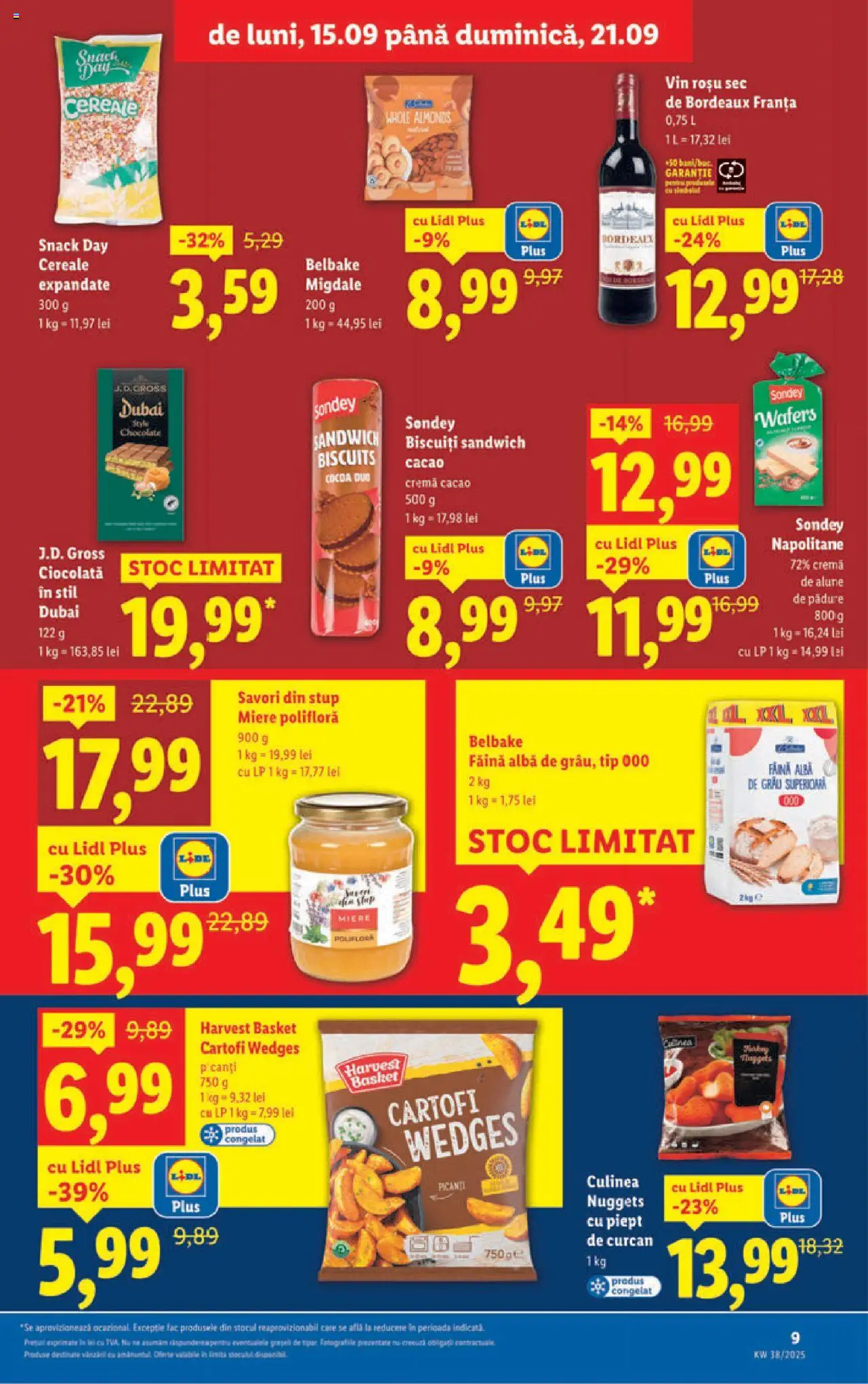 Noul catalog Lidl – valabil de la 15.09.2025 | Pagină: 9 | Produse: Migdale, Alune, Cremă, Cacao