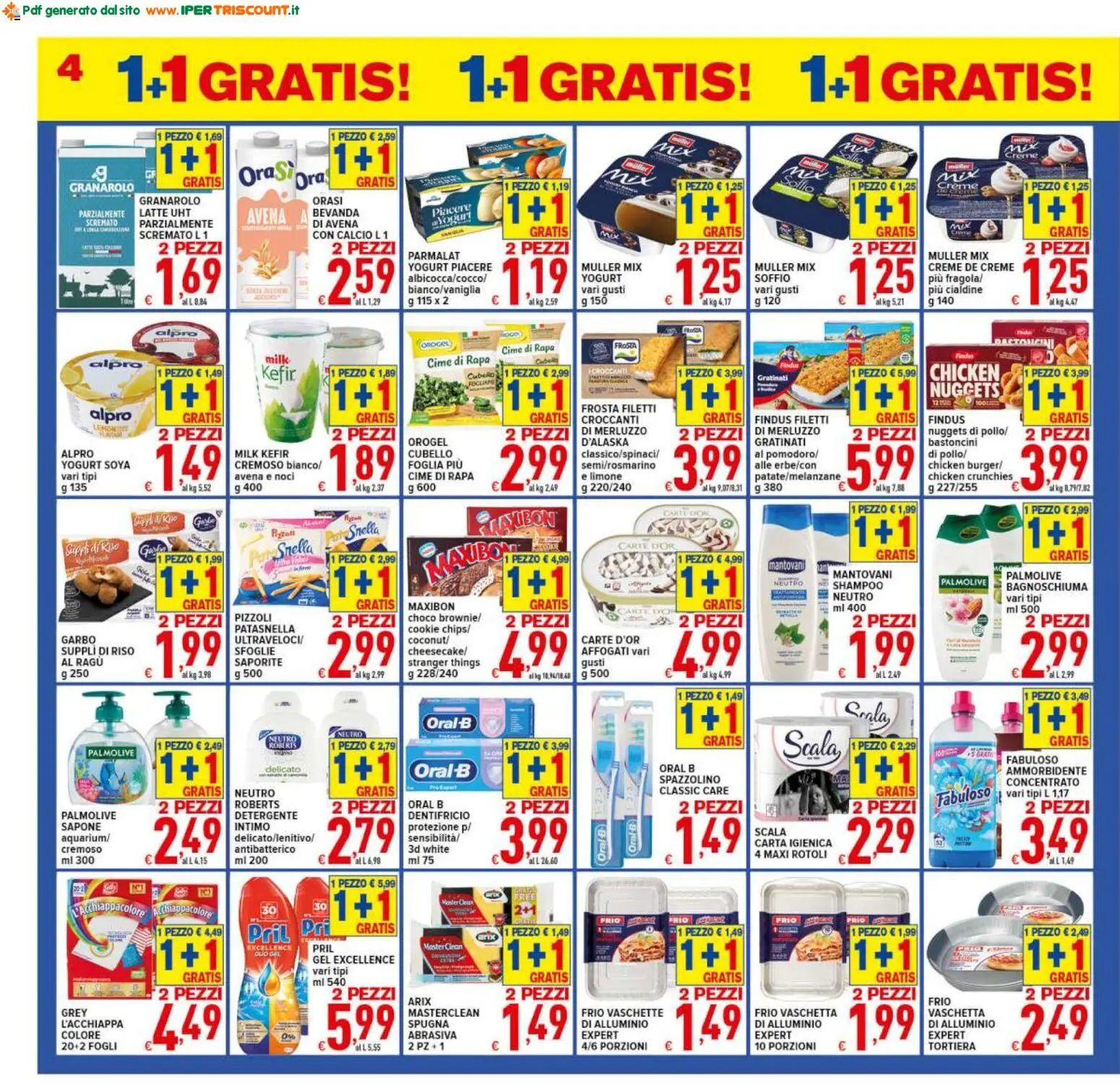 Volantino Ipertriscount del 29.04.2026 | Pagina: 4 | Prodotti: Ammorbidente, Detergente, Noci, Ragú