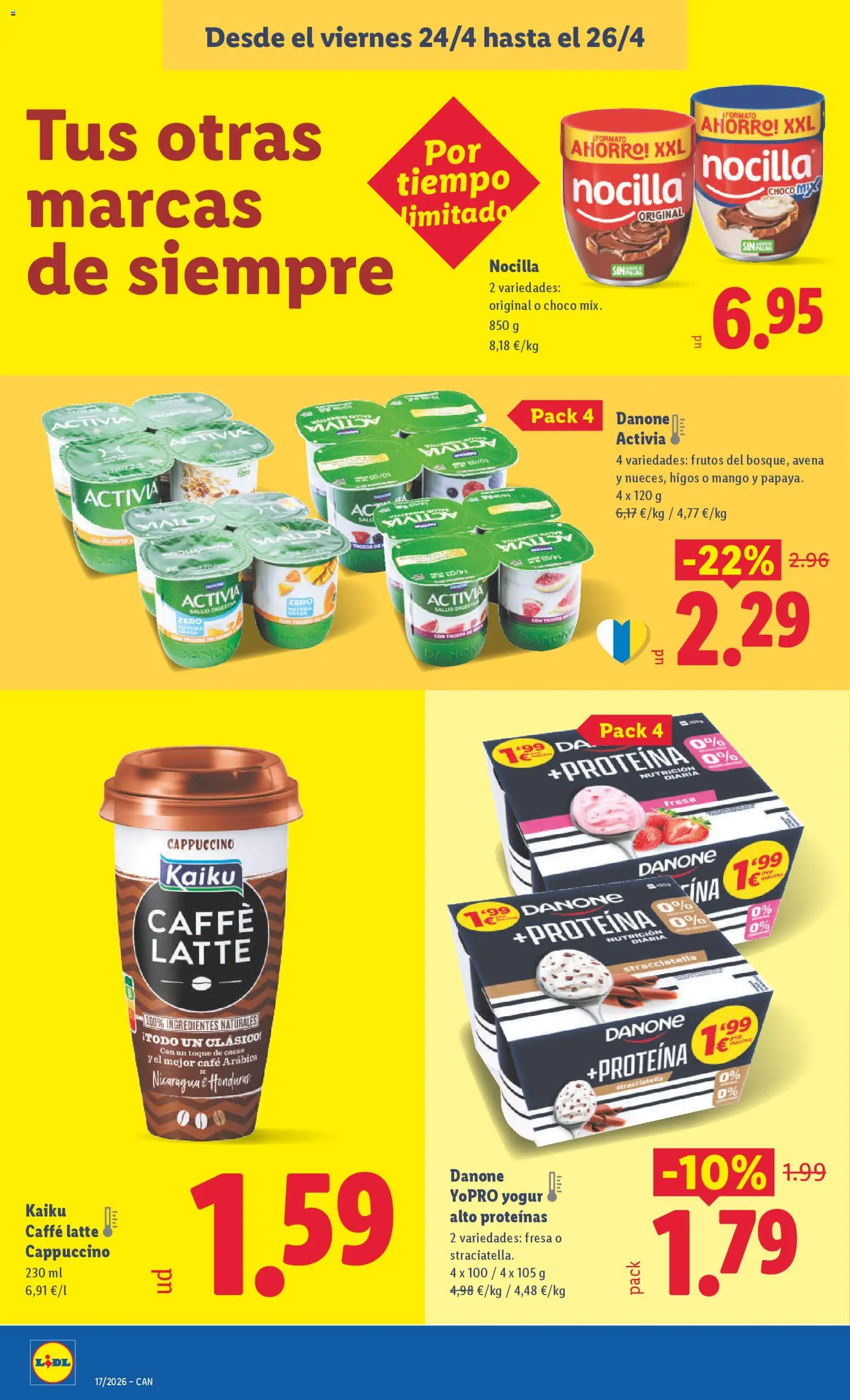 Lidl Canarias │ válido desde el 20.04.2026 | Página: 32 | Productos: Κρεμάστρα, Yogur, Σαντιγύ, Φρυγανιές σικάλεως