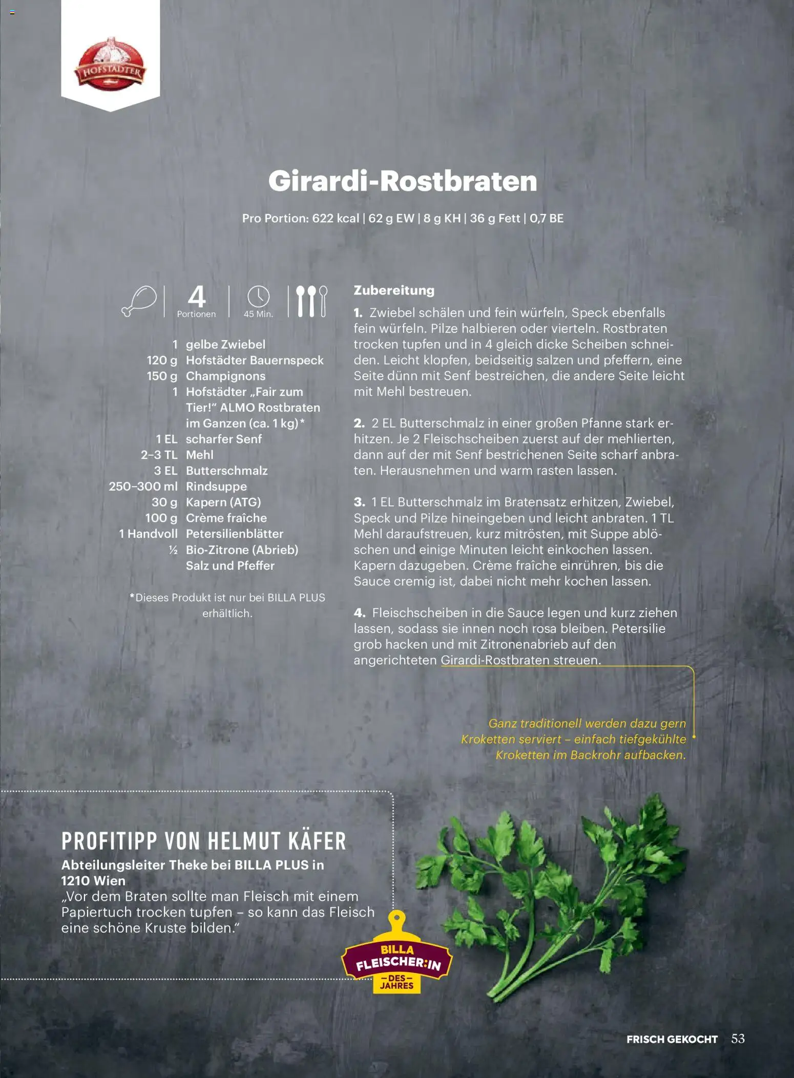 Billa  Frisch Gekocht gültig ab 01.03.2026 | Seite: 51 | Produkte: Salz, Pfeffer, Petersilie, Creme