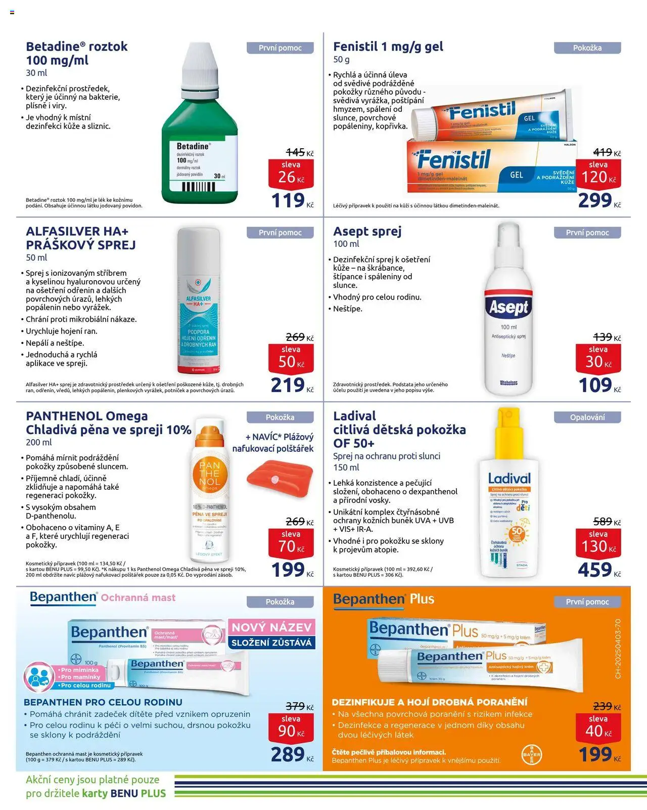 Benu leták od 01.07.2025 | Strana: 15 | Produkty: Omega, Vitamíny, Bepanthen, Panthenol
