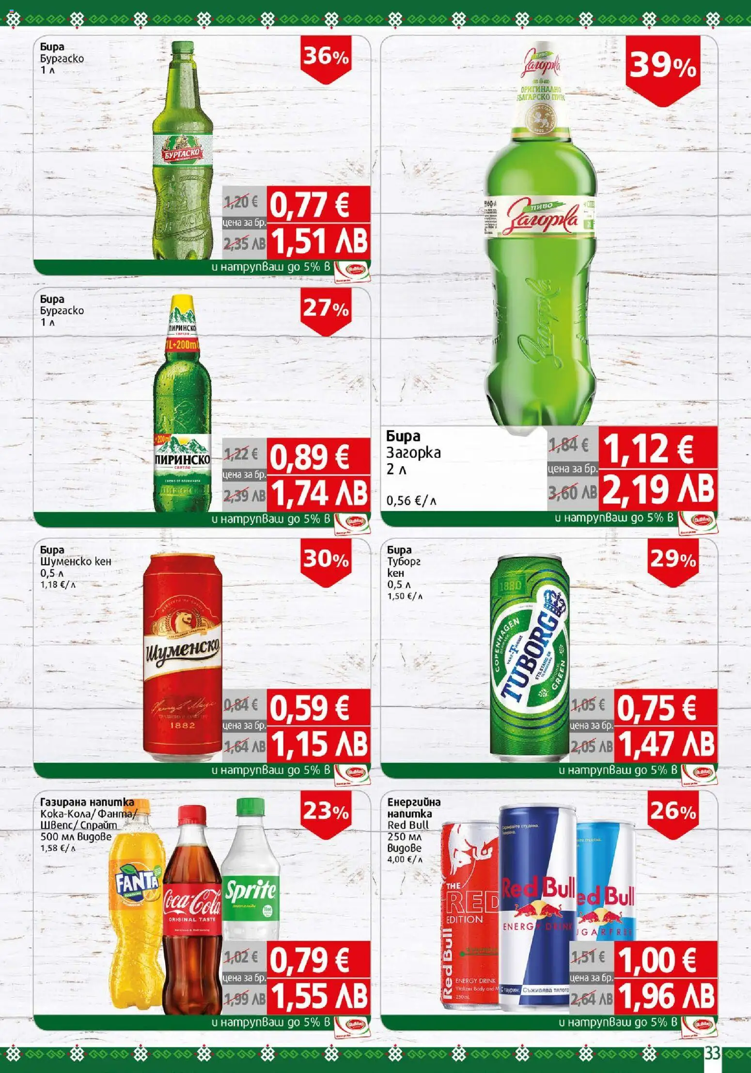 {H1} | Страница: 33 | Продукти: Бира, Кен