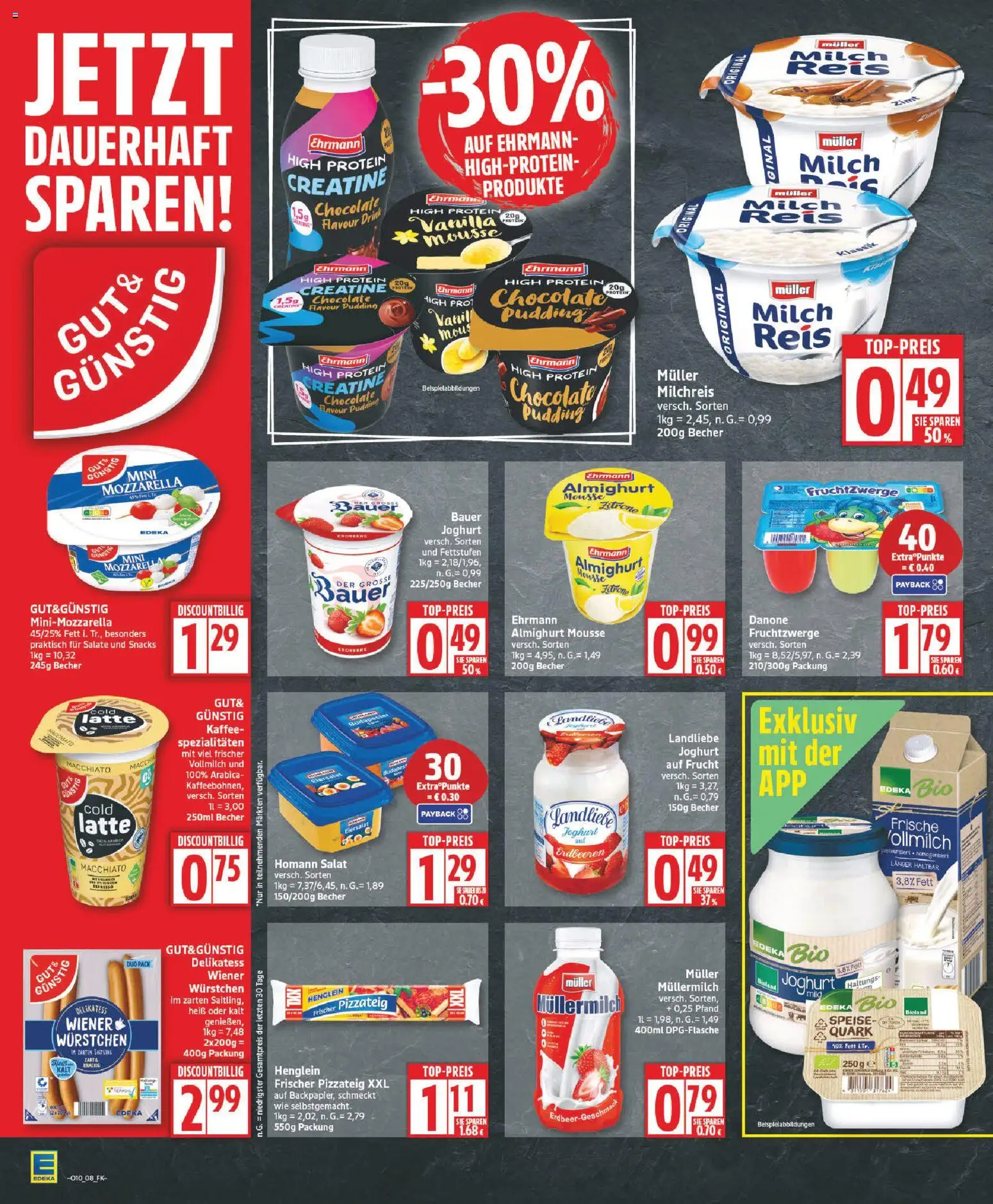 Edeka Prospekt 	 – gültig ab 02.03.2026 | Seite: 8 | Produkte: Milch, Mozzarella, Landliebe joghurt, Reis