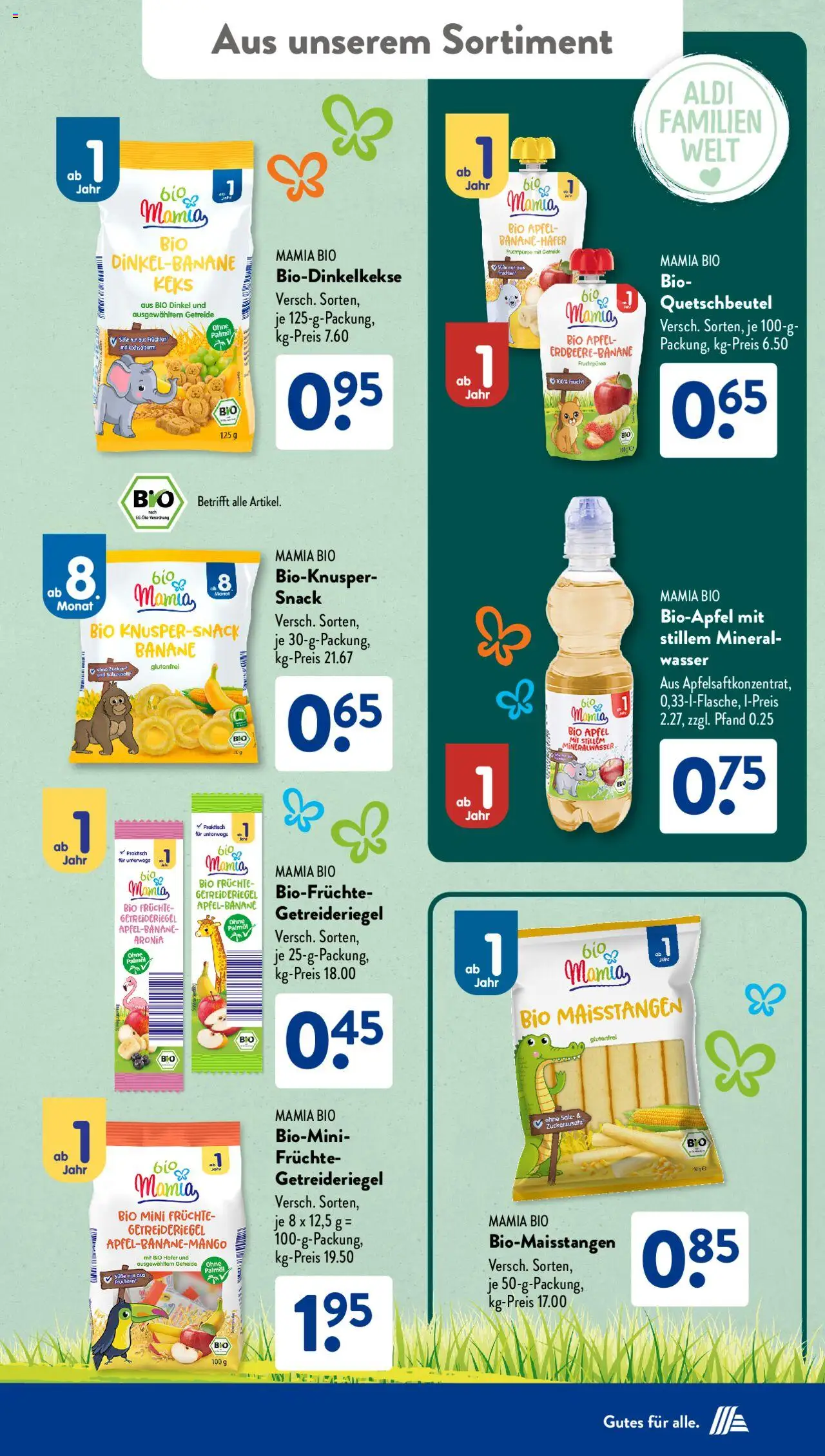 Aldi Süd Prospekt 	 - gültig ab dem 08.09.2025 | Seite: 23 | Produkte: Äpfel, Mineralwasser, Wasser, Getreide