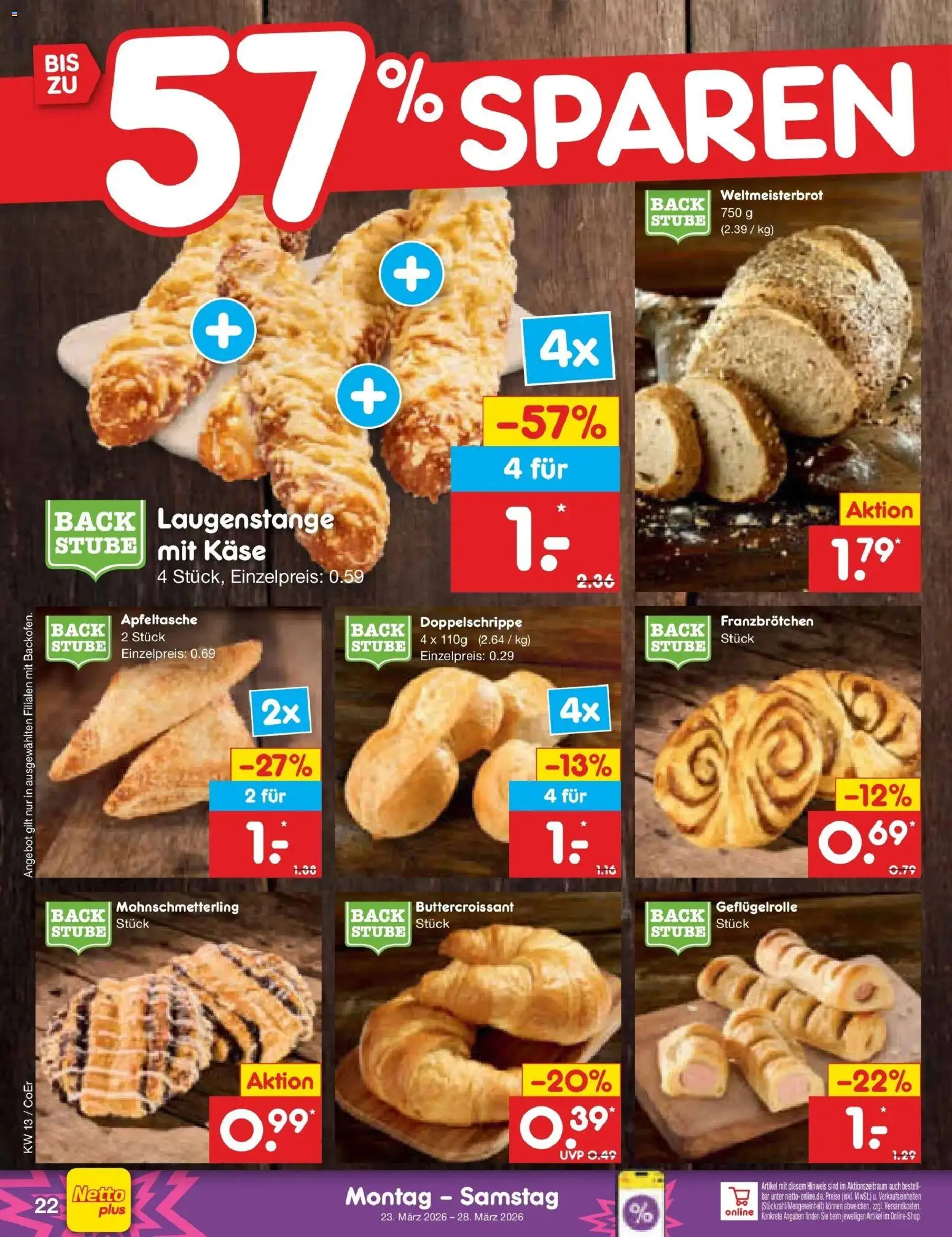 Netto Marken-Discount Prospekt Bitterfeld-Wolfen	 – gültig ab 23.03.2026 | Seite: 30 | Produkte: Käse