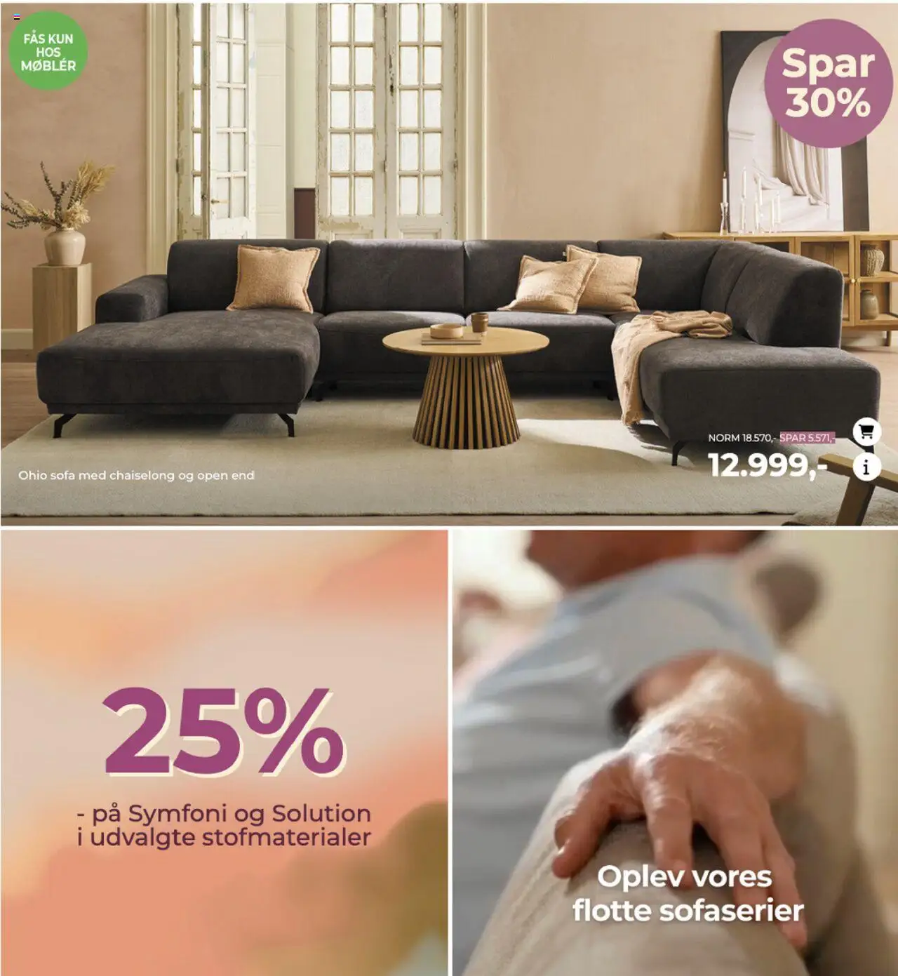Møblér tilbudsavis – gyldig fra 25.09.2025 | Side: 3 | Produkter: Sofa