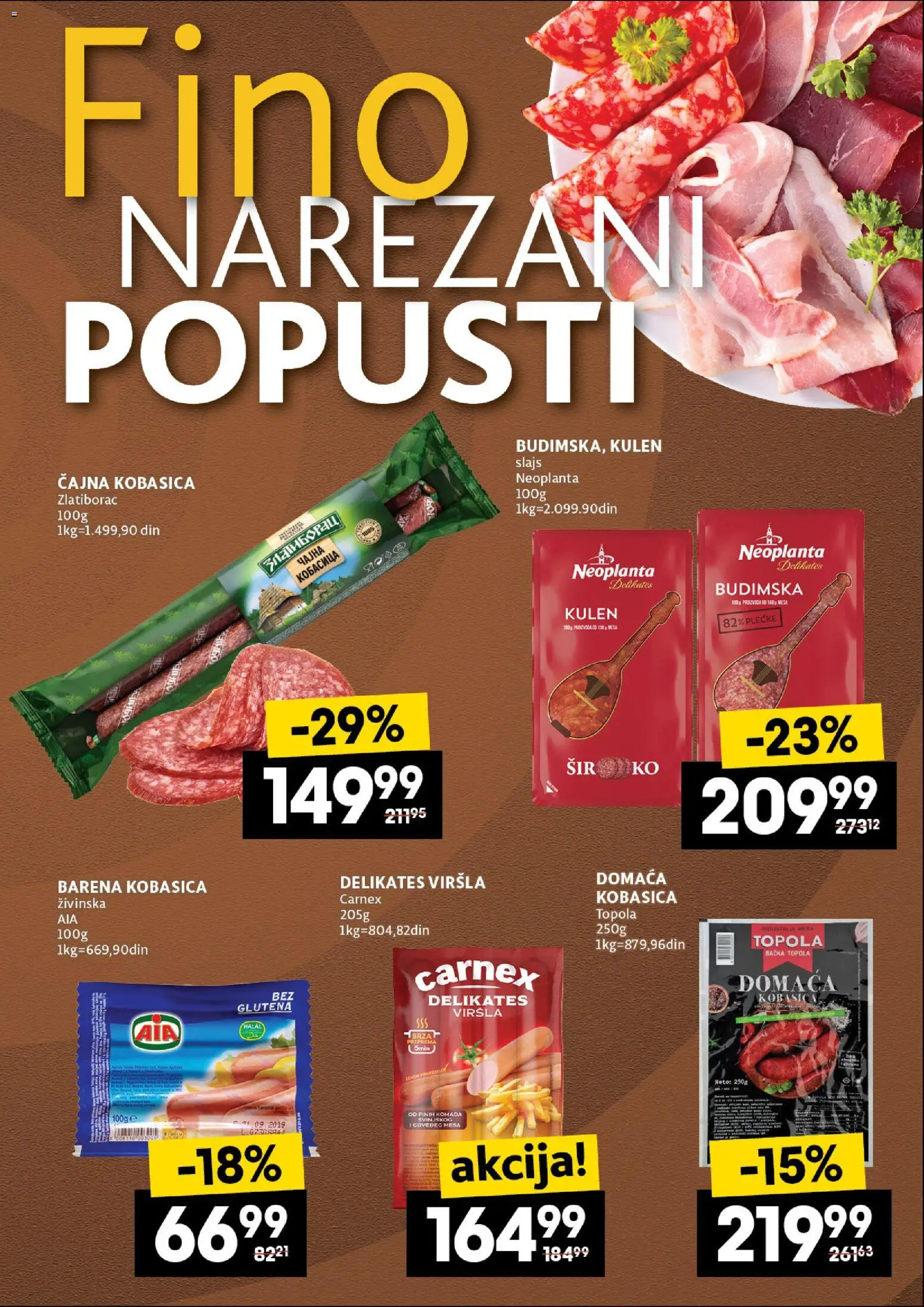 Roda katalog - važi od 06.11.2025 | Strana: 7 | Proizvode: Kulen, Sir, Kobasica