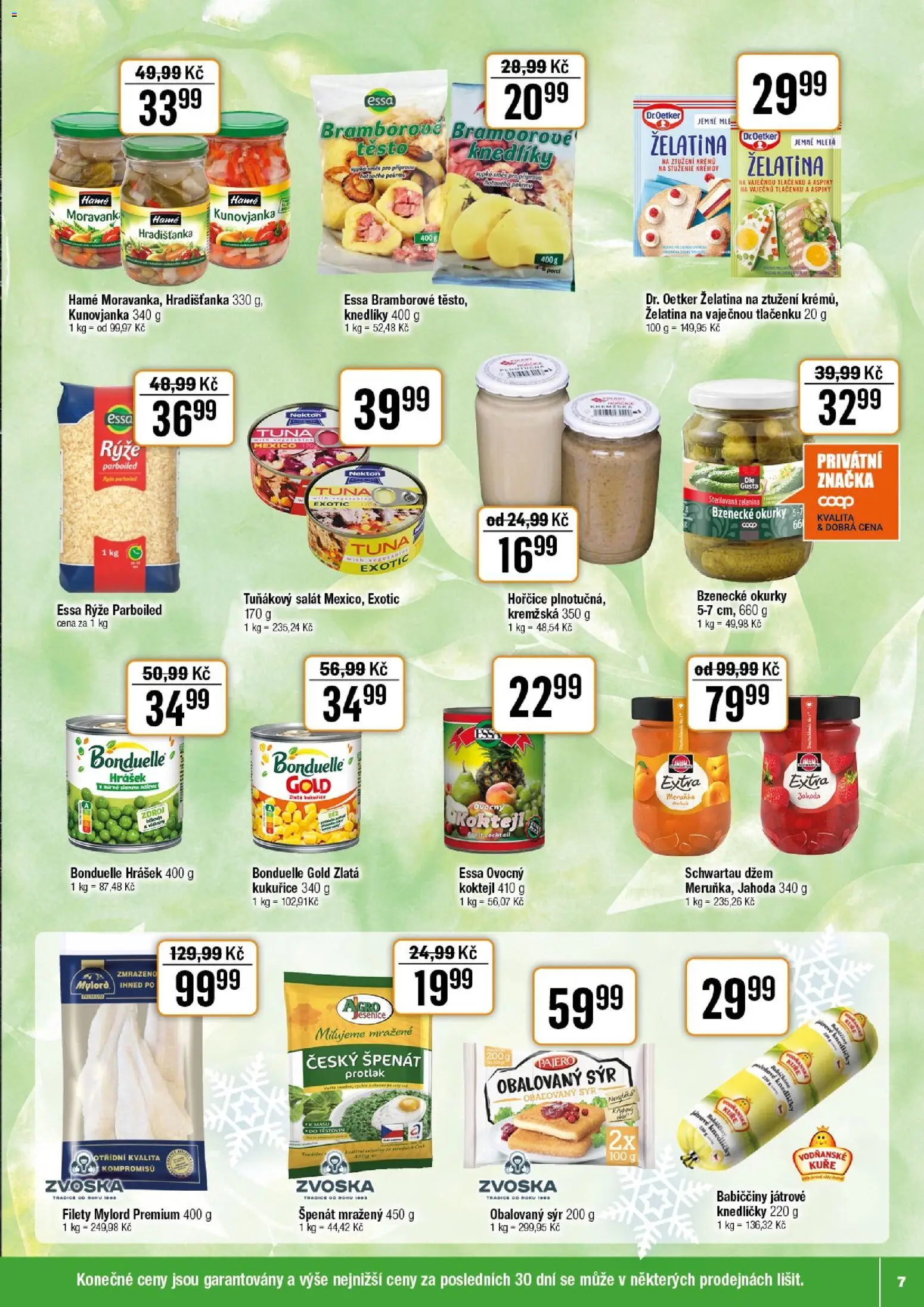 Tempo leták - Tuty od 25.03.2026 | Strana: 7 | Produkty: Sýr, Salát, Špenát, Těsto