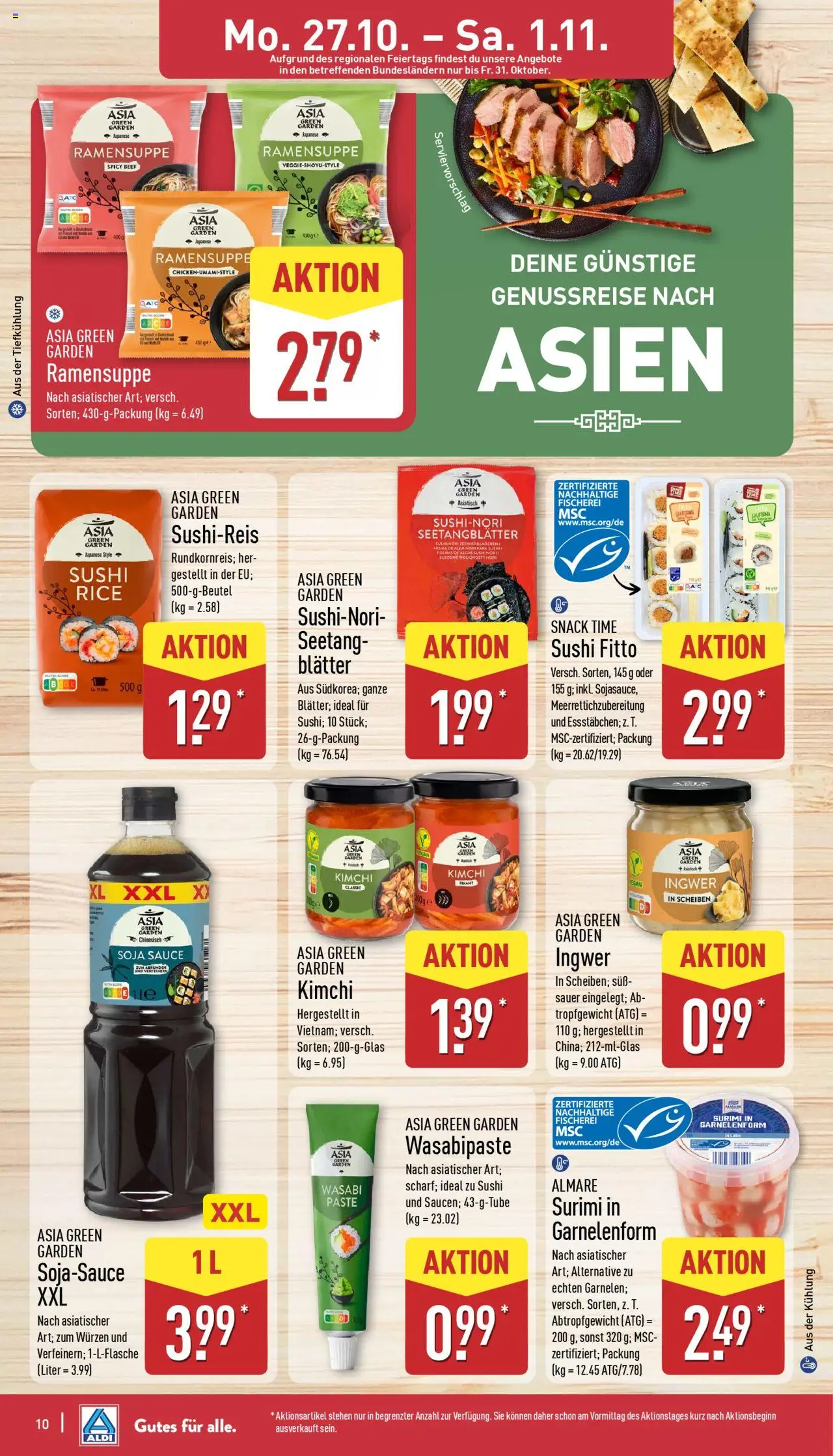 Aldi Prospekt 	 – gültig ab 27.10.2025 | Seite: 10