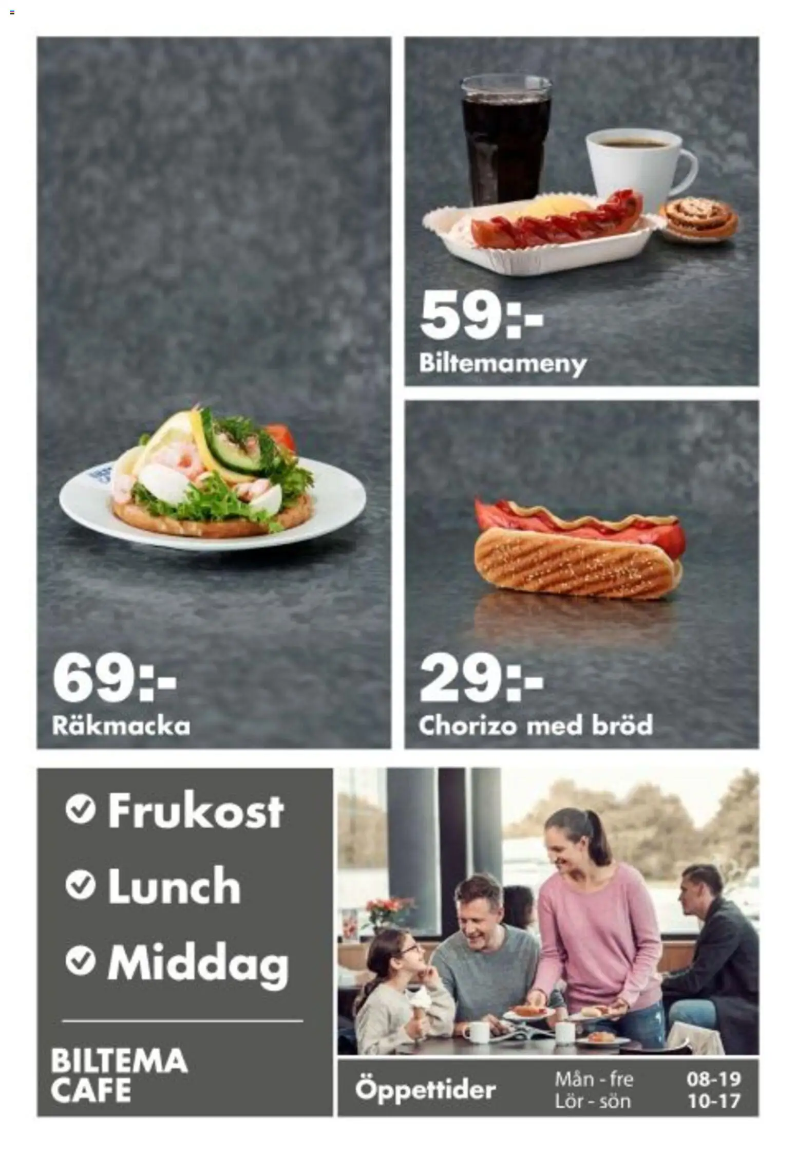 Biltema reklamblad aktuell från 02.03.2026 | Sida: 17 | Produkter: Bröd, Chorizo