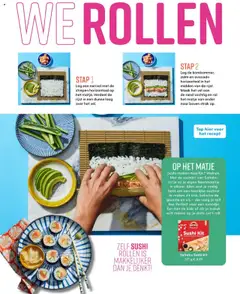 Saitaku Sushi kit, Sushi kit - Voorbeeld van een folder van Albert Heijn, geldig van 15.09.2025 | Pagina: 22 | Producten: Avocado, Vis, Zalm, Sushi