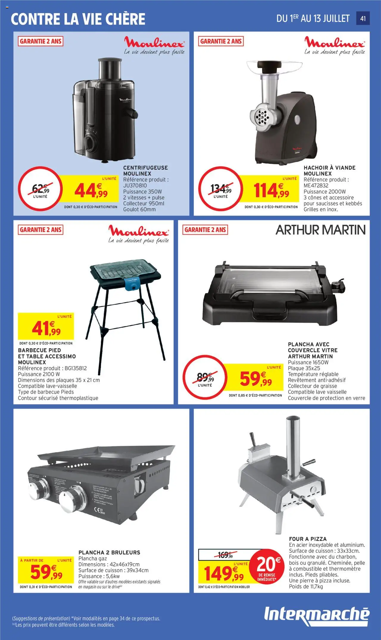  | Page: 43 | Produits: Lave-vaisselle, Combustible, Centrifugeuse, Pizza