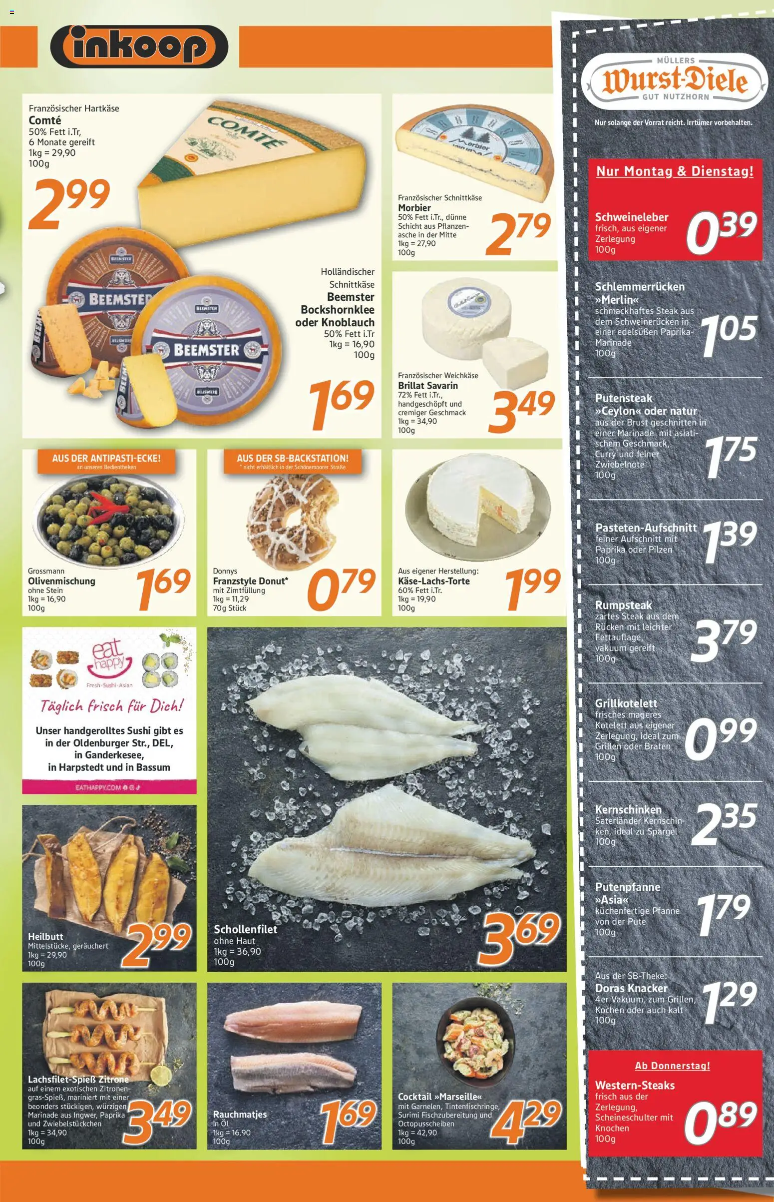 Inkoop Prospekt – gültig ab 20.04.2026 | Seite: 3 | Produkte: Rumpsteak, Pute, Paprika, Knoblauch