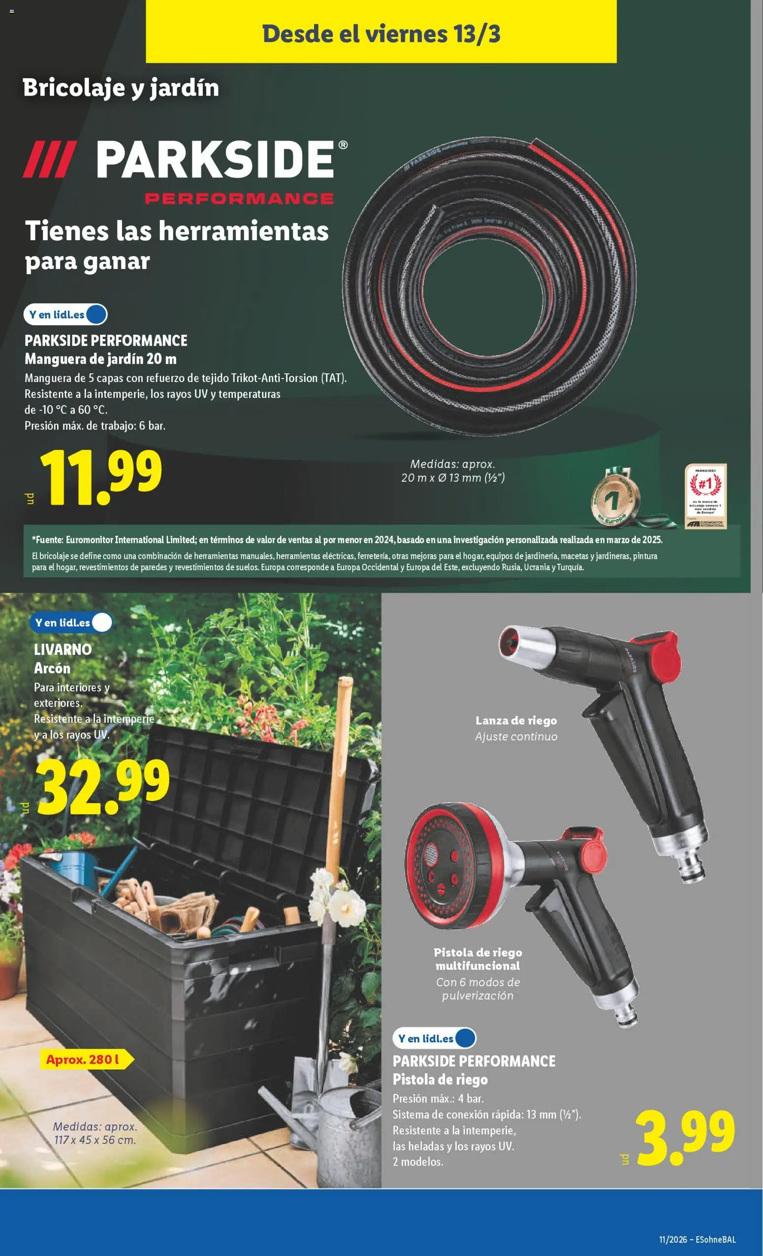 Lidl folleto de bazar │ válido desde el 09.03.2026 | Página: 21 | Productos: Manguera