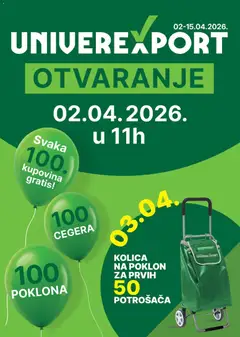 Univerexport katalog  Novi Pazar - pregled Univerexport kataloga - važi od 02.04.2026