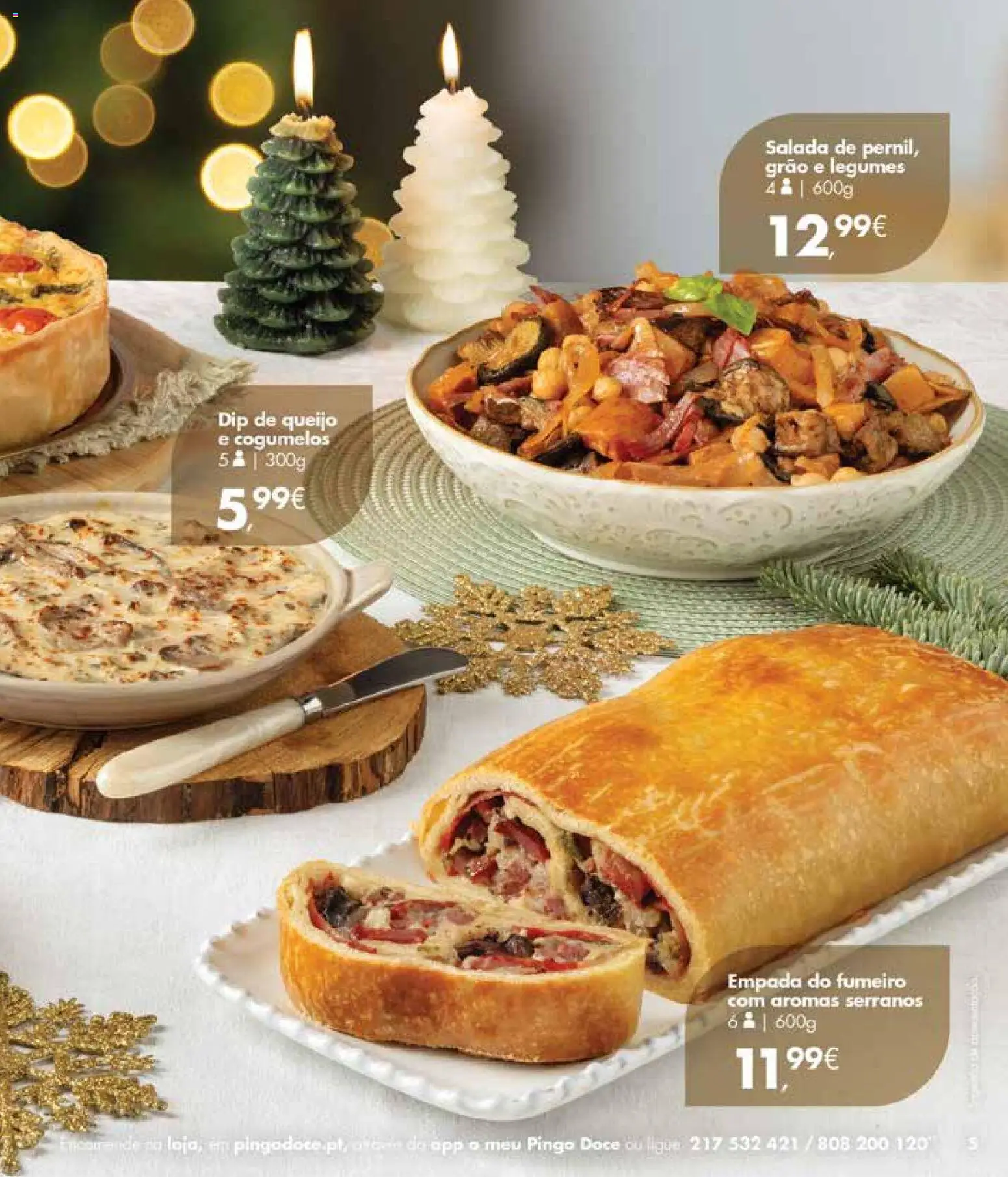 Pingo Doce Encomendas de Natal Madeira │ válido de 19.11.2025 | Página: 5 | Produtos: Queijo, Cogumelos, Salada
