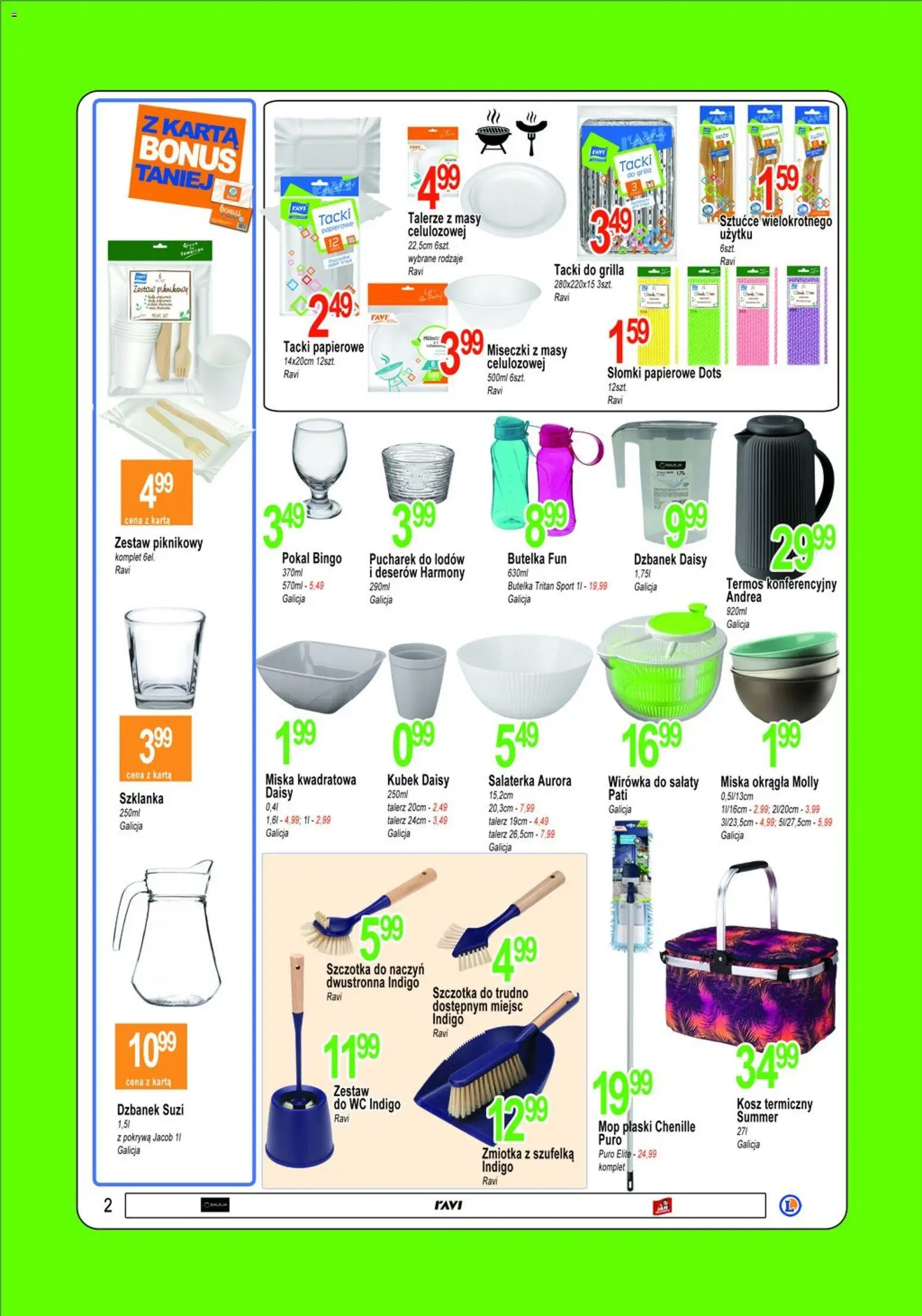 E.Leclerc gazetka - Tychy od 28.04.2026 | Strona: 2 | Produkty: Karta, Zestaw piknikowy, Talerze, Sztućce