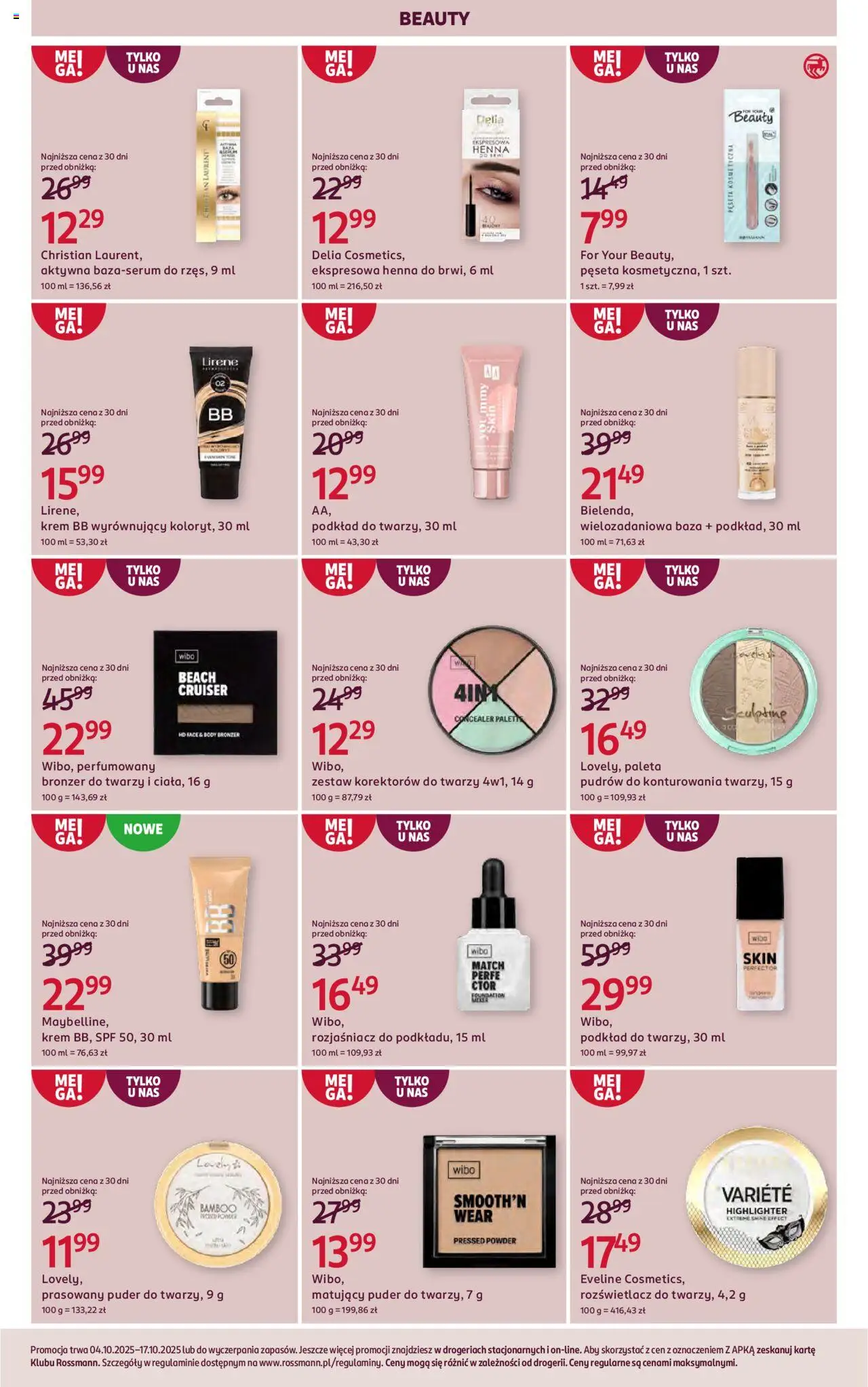 Rossmann Gazetka od 04.10.2025 | Strona: 8 | Produkty: Puder, Bronzer, Body, Krem