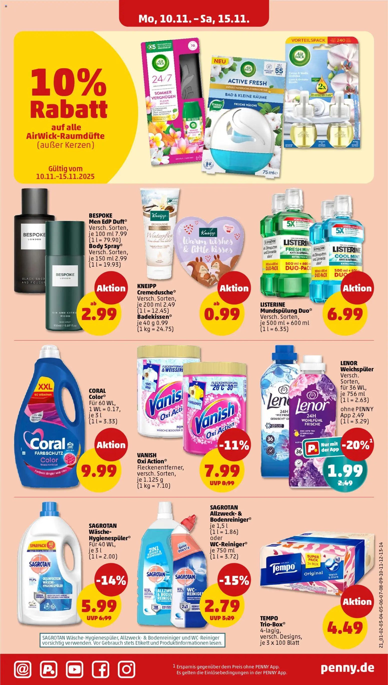 Penny Prospekt 	 – gültig ab 10.11.2025 | Seite: 21 | Produkte: Orchidee, Box, Waschmittel, Listerine