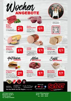 CAP Markt Prospekt ab 08.12.2025 gültig | Seite: 4 | Produkte: Schweinefilet, Wurst, Ketchup, Salat