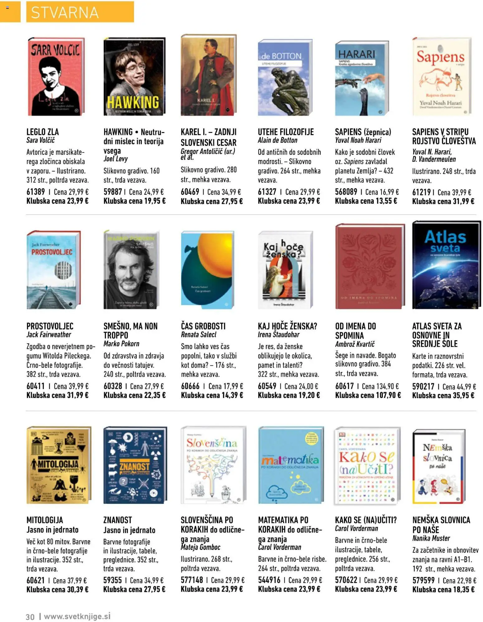 Novi Mladinska Knjiga katalog ponudbe – veljaven od 01.01.2026 | Stran: 30 | Izdelki: Žemlja