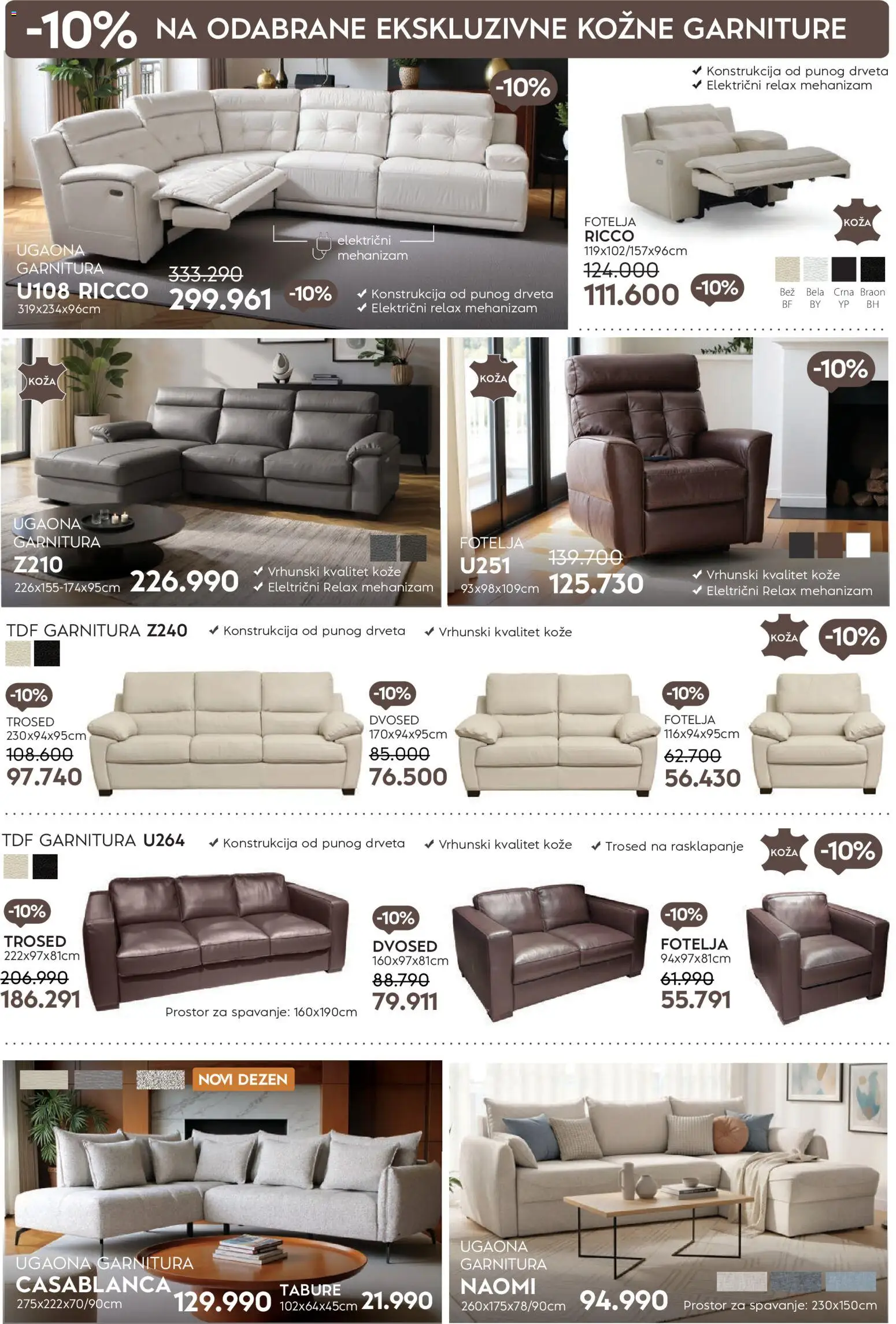 Matis katalog - važi od 01.02.2026 | Strana: 8 | Proizvode: Fotelja, Tabure, Dvosed, Ugaona garnitura