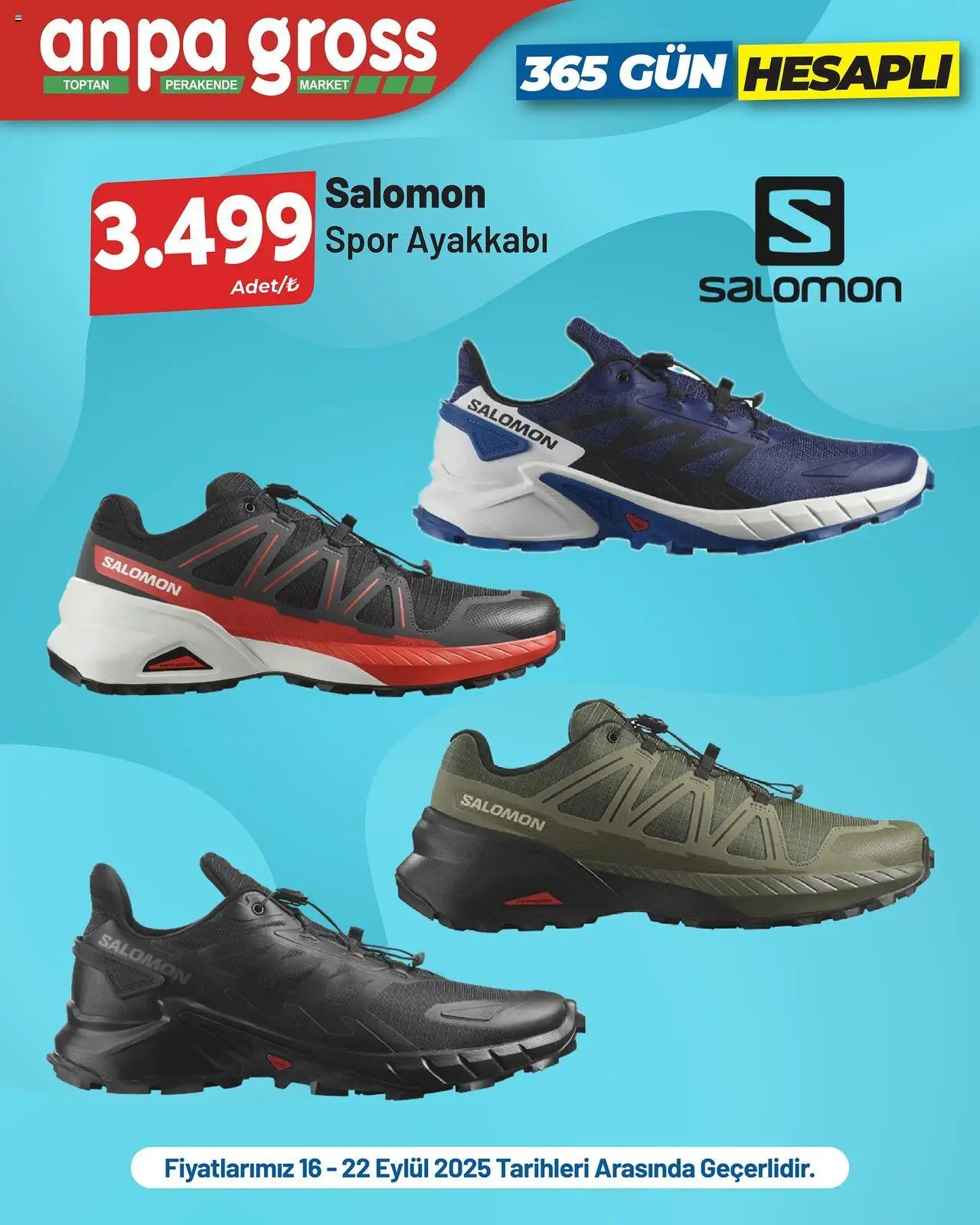 Anpa Gross İndirim Salomon, Kappa - 16.09.2025 tarihinden itibaren geçerlidir | Sayfa: 2 | Ürünler: Spor ayakkabı
