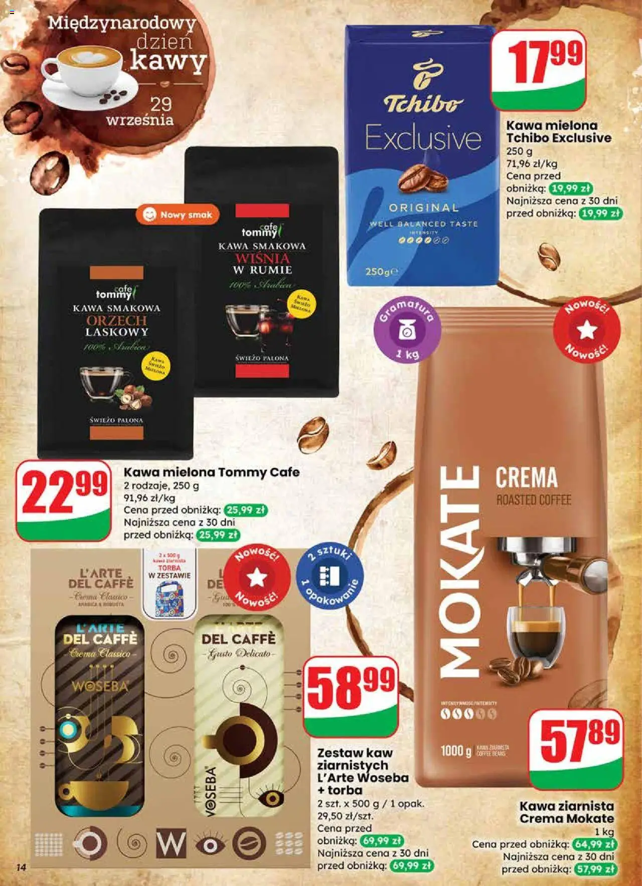 Dino Gazetka od 24.09.2025 | Strona: 14 | Produkty: Torba, Tchibo exclusive, Tchibo, Kawa
