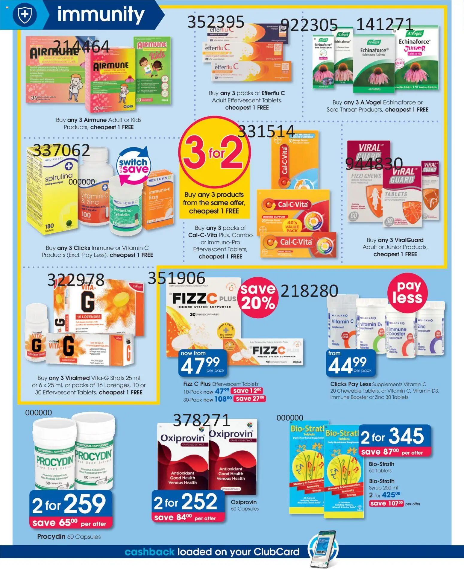 New Clicks catalogue – valid from 23.04.2026 | Page: 10 | Products: Vitamins, Switch, Syrup, Supplements