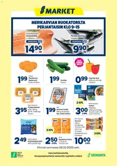 S-market-mainoslehti voimassa 22.10.2025 alkaen
