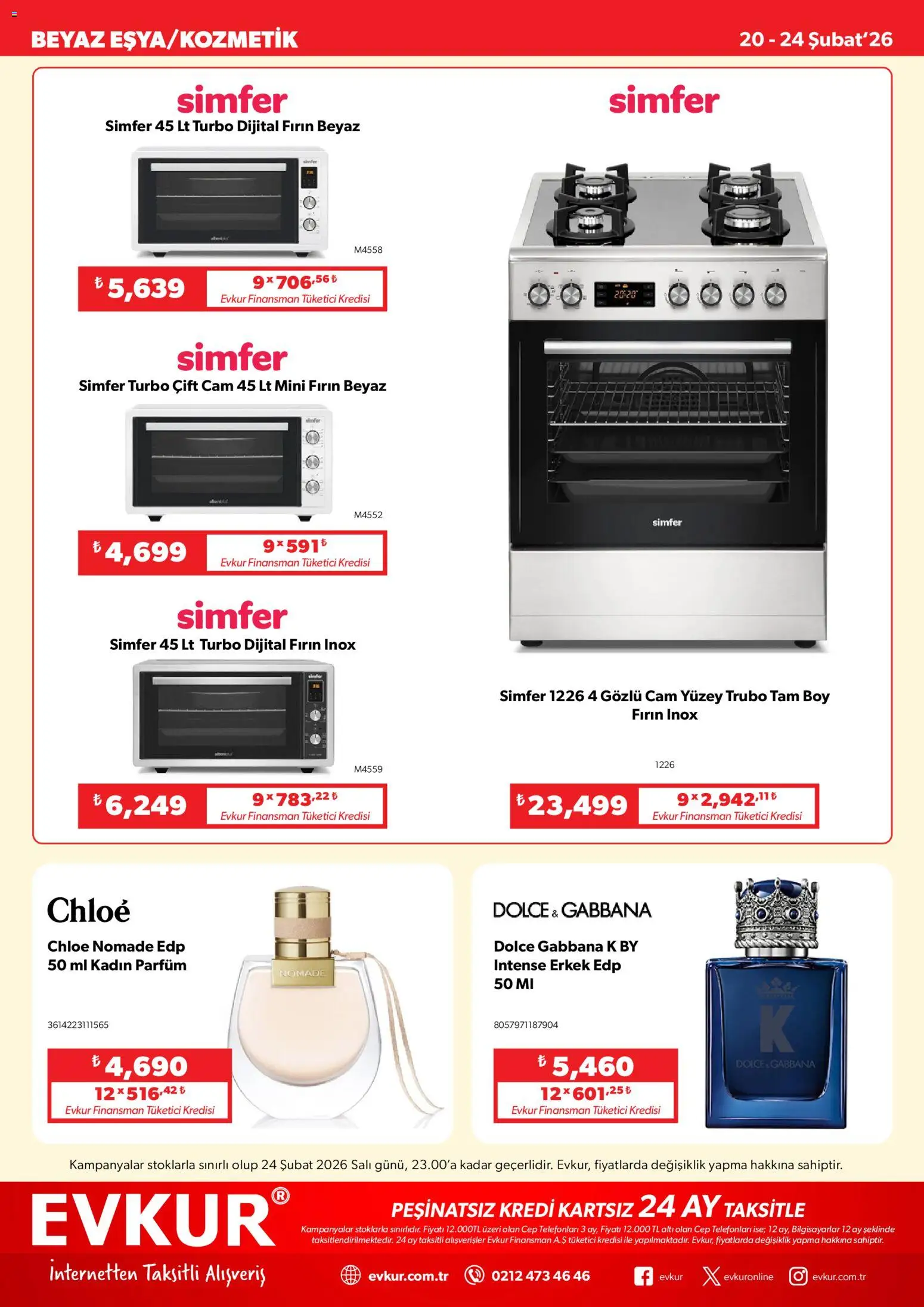Evkur Katalog - 20.02.2026 tarihinden itibaren geçerlidir | Sayfa: 4 | Ürünler: Parfüm, Fırın