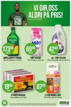 Forhåndsvisning av Kiwi kundeavis gyldig fra 03.11.2025 | Side: 33 | Produkter: Kiwi, Vask, Датчик руху