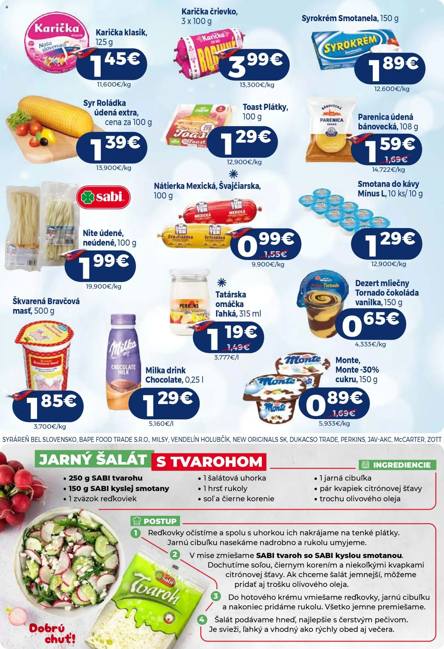 Nové Milk Agro akcie – leták je platný od 15.04.2026 | Strana: 5 | Produkty: Syr, Tvaroh, Milka, Omáčka