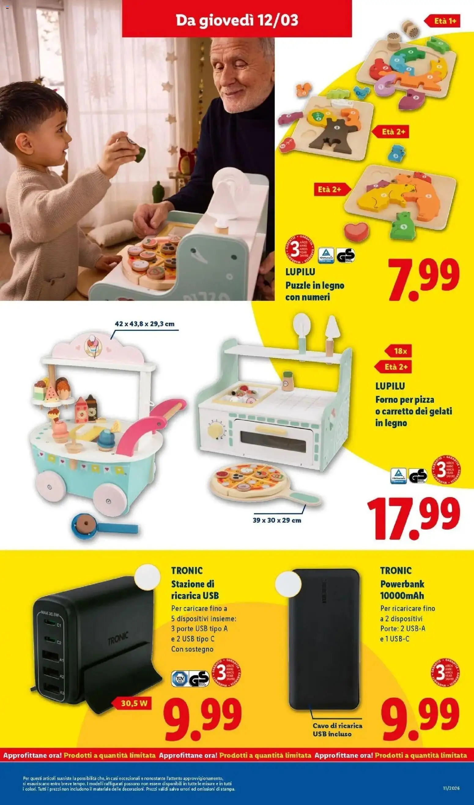 Volantino Lidl del 09.03.2026 | Pagina: 39 | Prodotti: Cavo, USB, Forno, Forno per pizza