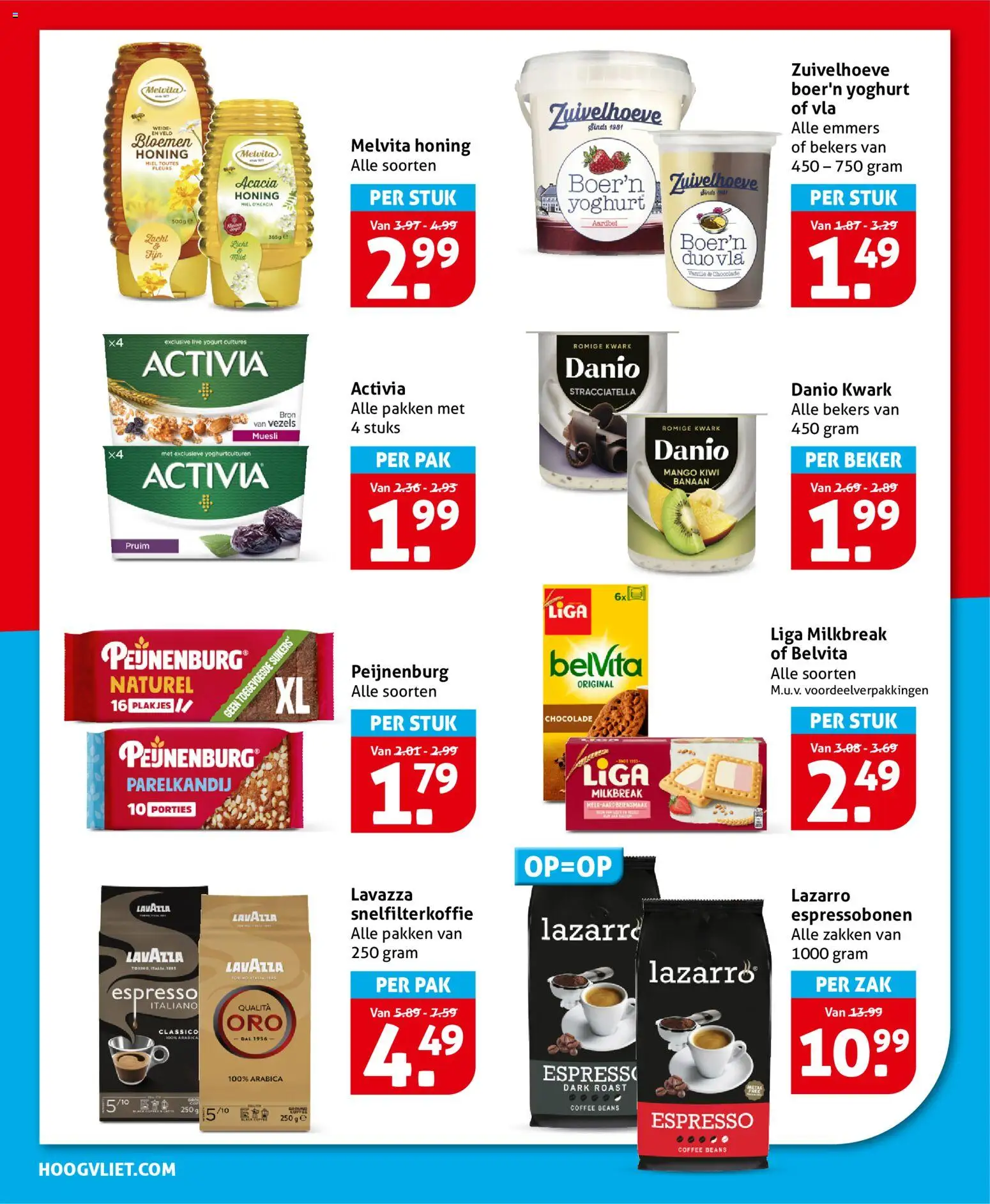 {H1} | Pagina: 16 | Producten: Yoghurt, Chocolade, Lavazza, Zak