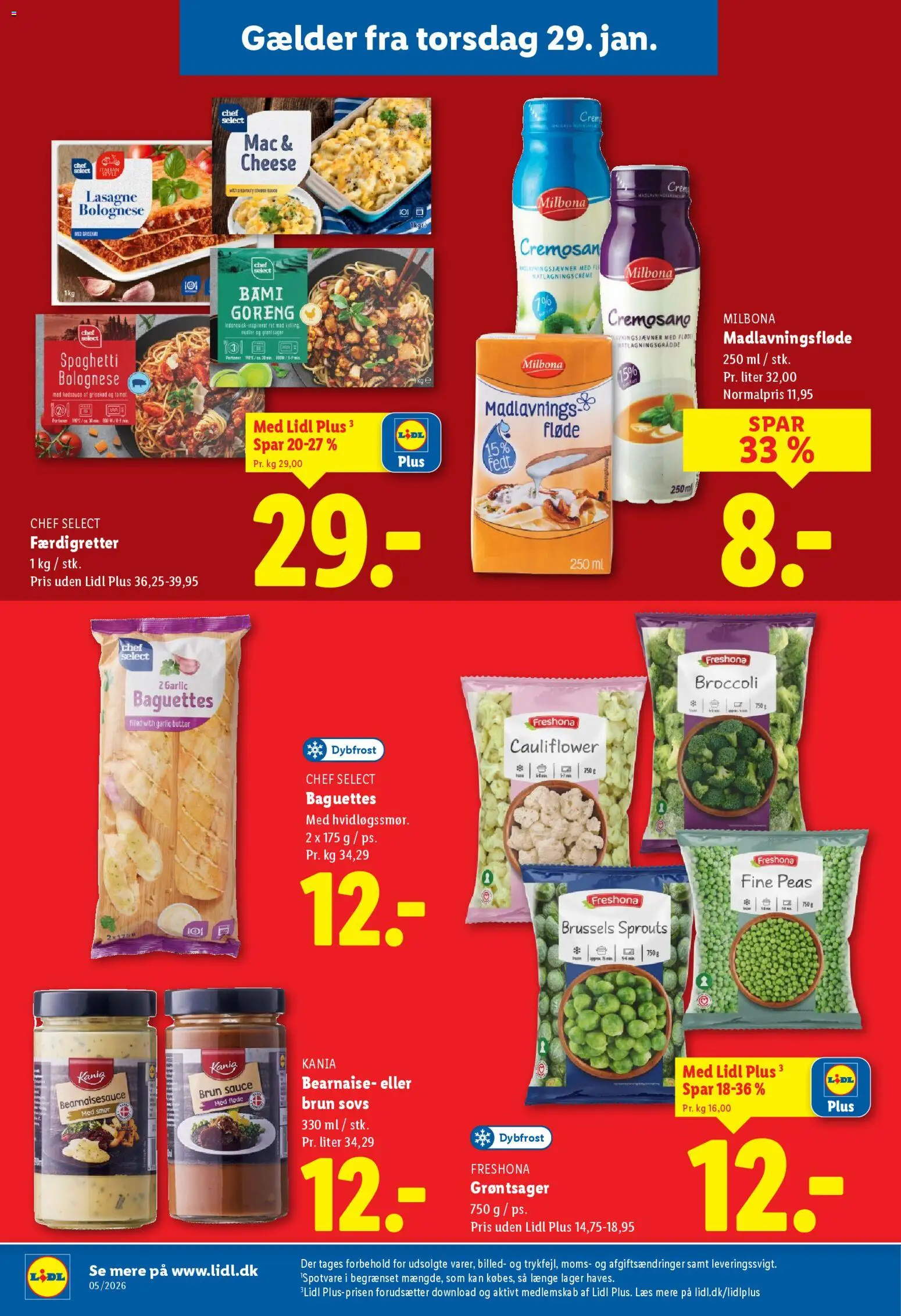 Lidl tilbudsavis – gyldig fra 29.01.2026 | Side: 3 | Produkter: Spaghetti, Broccoli, Carpete, Søm