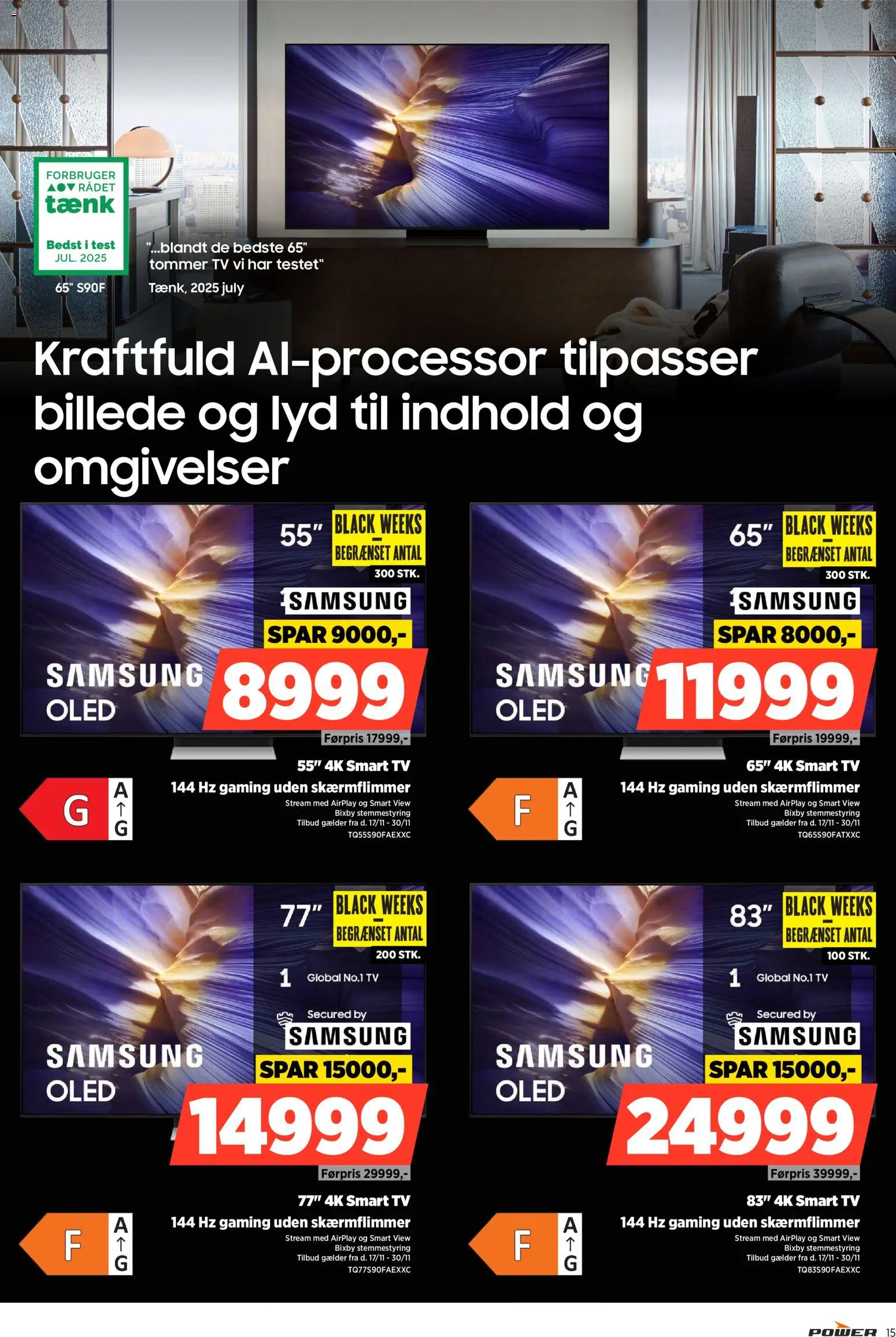 Power tilbudsavis – gyldig fra 12.11.2025 | Side: 15 | Produkter: Smart TV, TV, Lyd