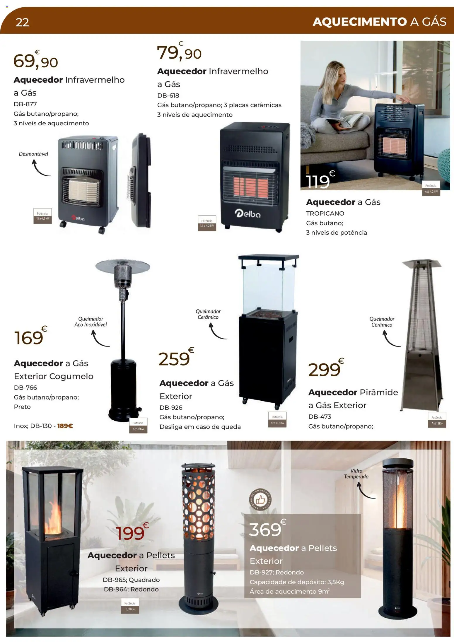 E.Leclerc Especial Aquecimento Lordelo │ válido de 20.10.2025 | Página: 22 | Produtos: Aquecedor