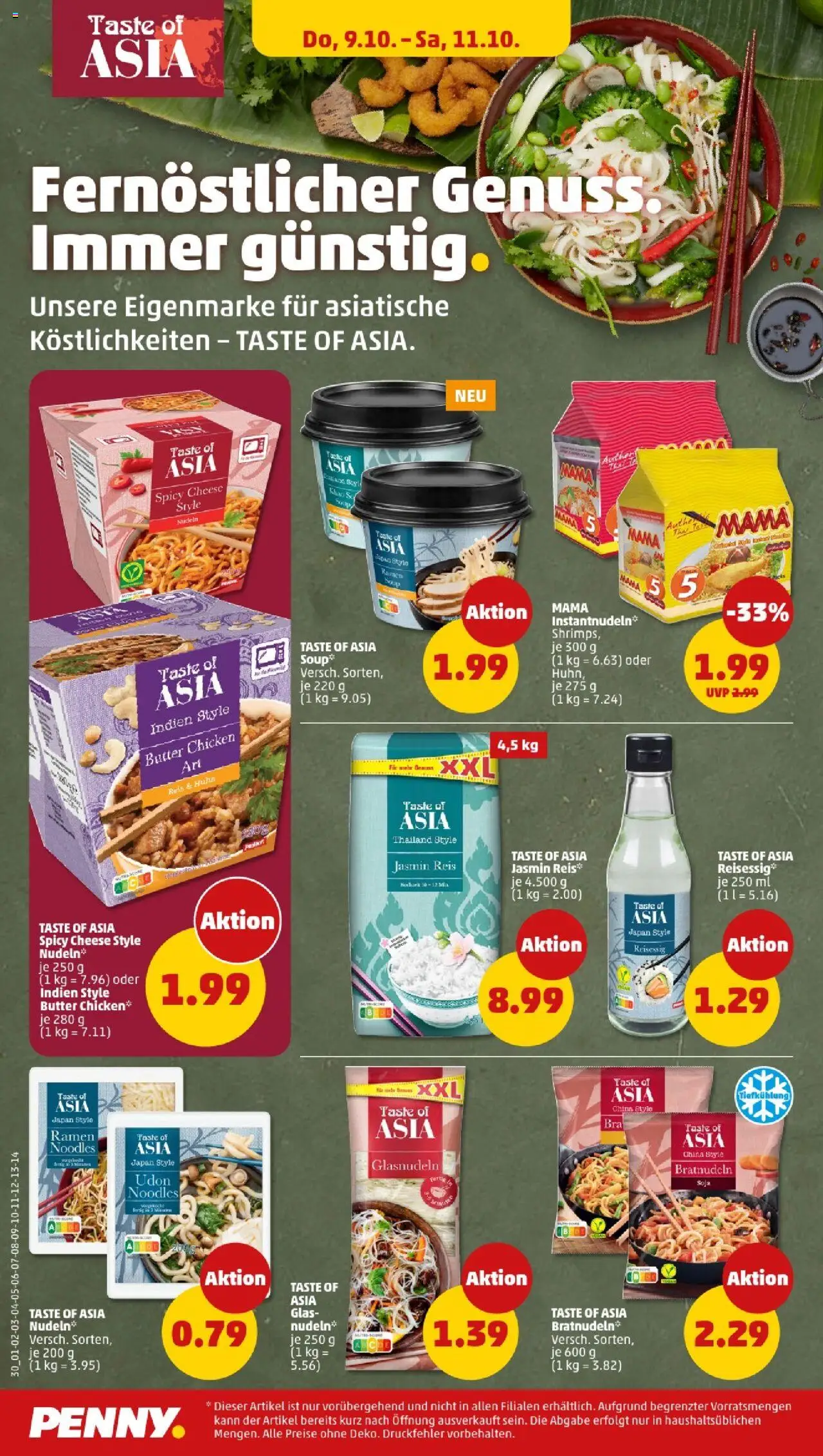 Penny - Bayern – gültig ab 06.10.2025 | Seite: 32 | Produkte: Butter, Reis, Nudeln