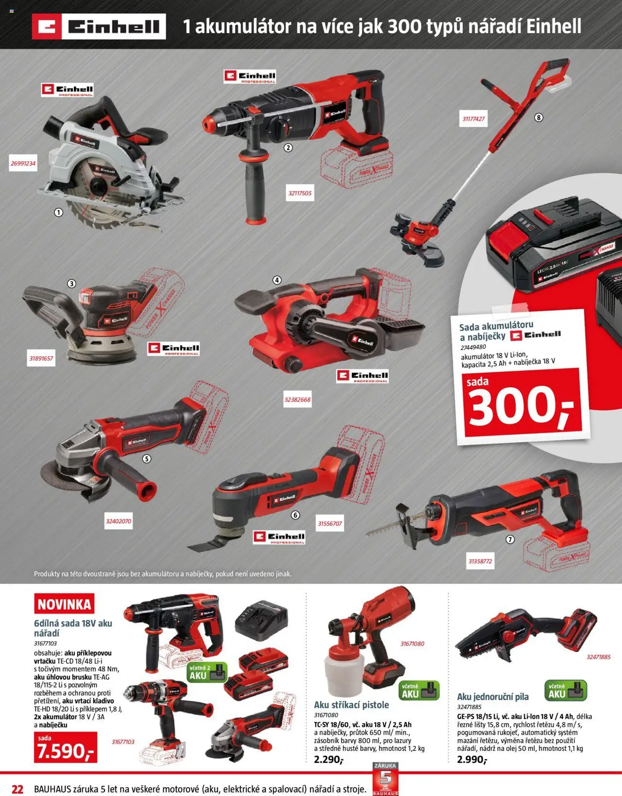 Bauhaus leták od 31.05.2025 | Strana: 22 | Produkty: Dewalt, Zásobník, Vodní čerpadlo, Křížový laser