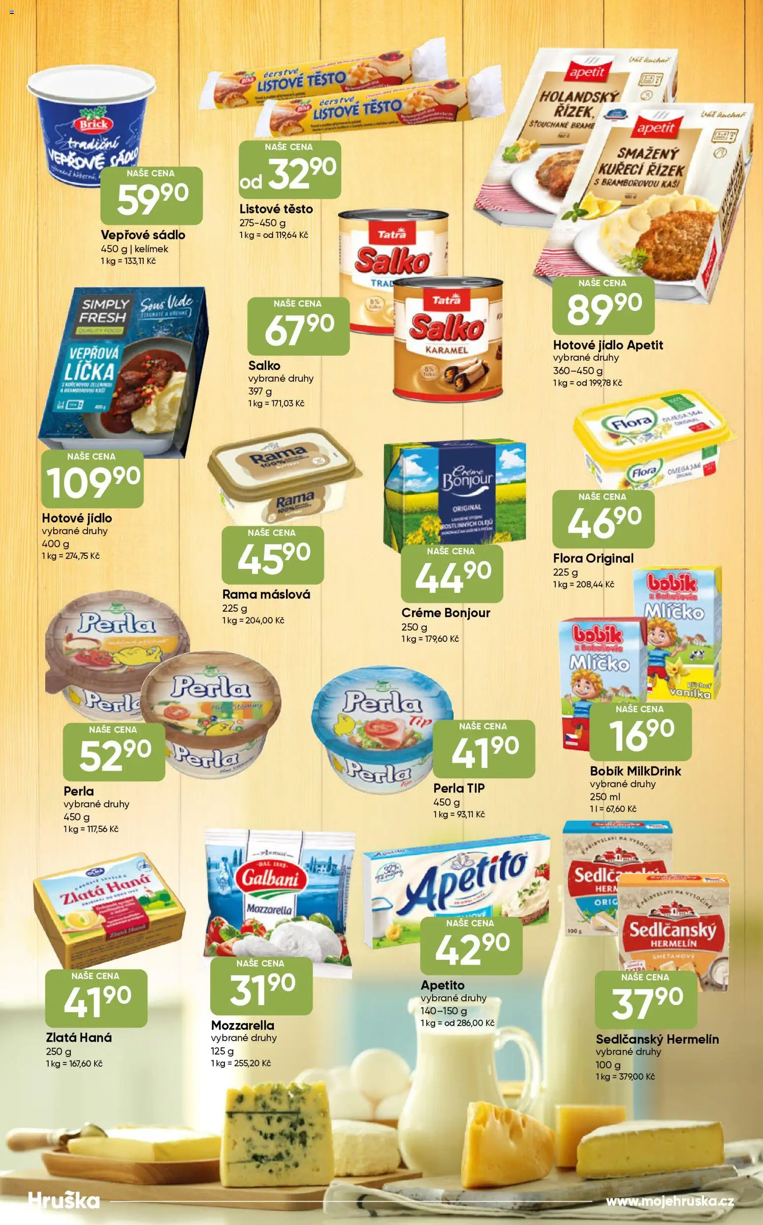 Hruška katalog od 17.02.2026 | Strana: 10 | Produkty: Sádlo, Rama, Salko, Mozzarella