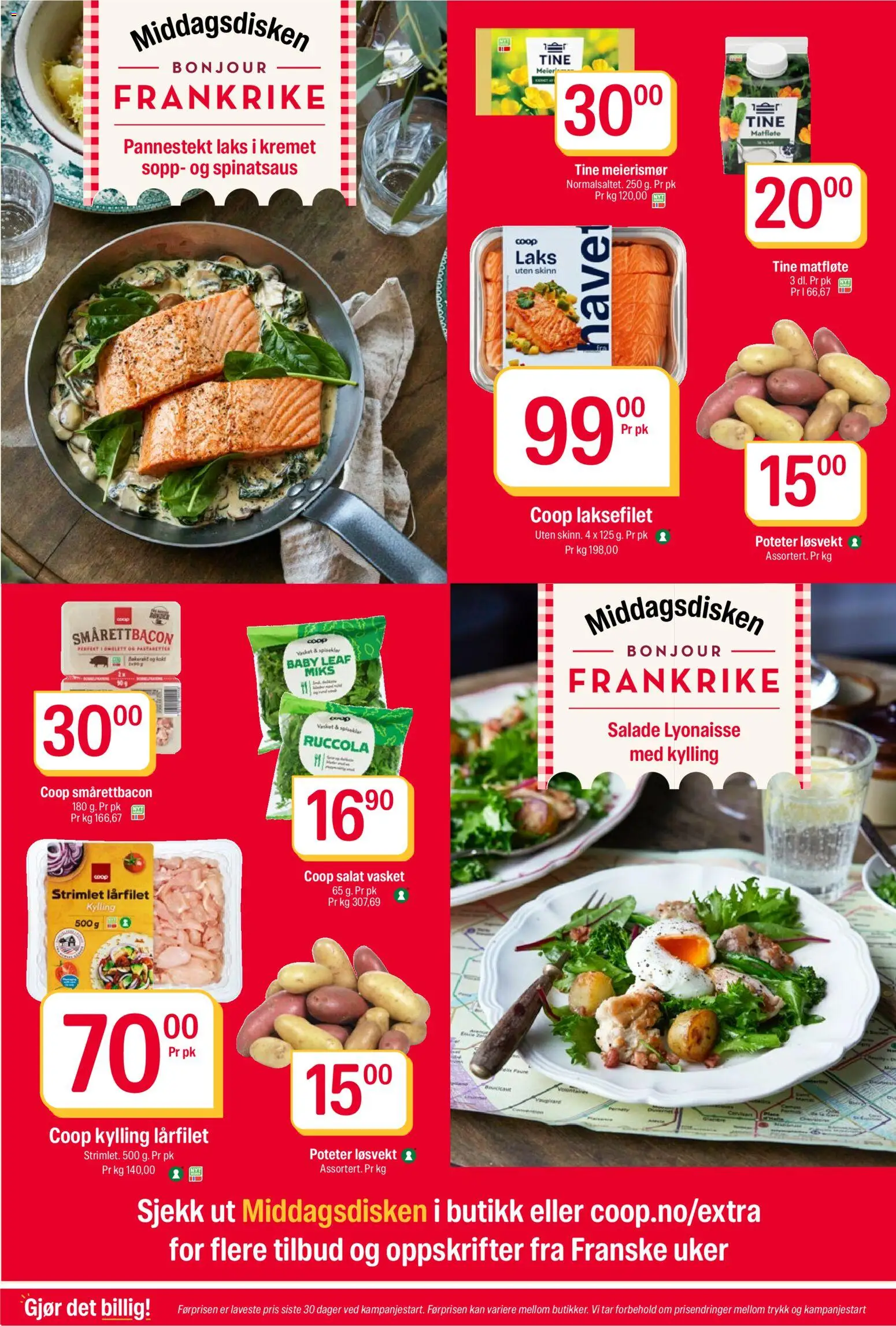 {H1} | Side: 6 | Produkter: Kylling, Salat, Matfløte, Combină frigorifică