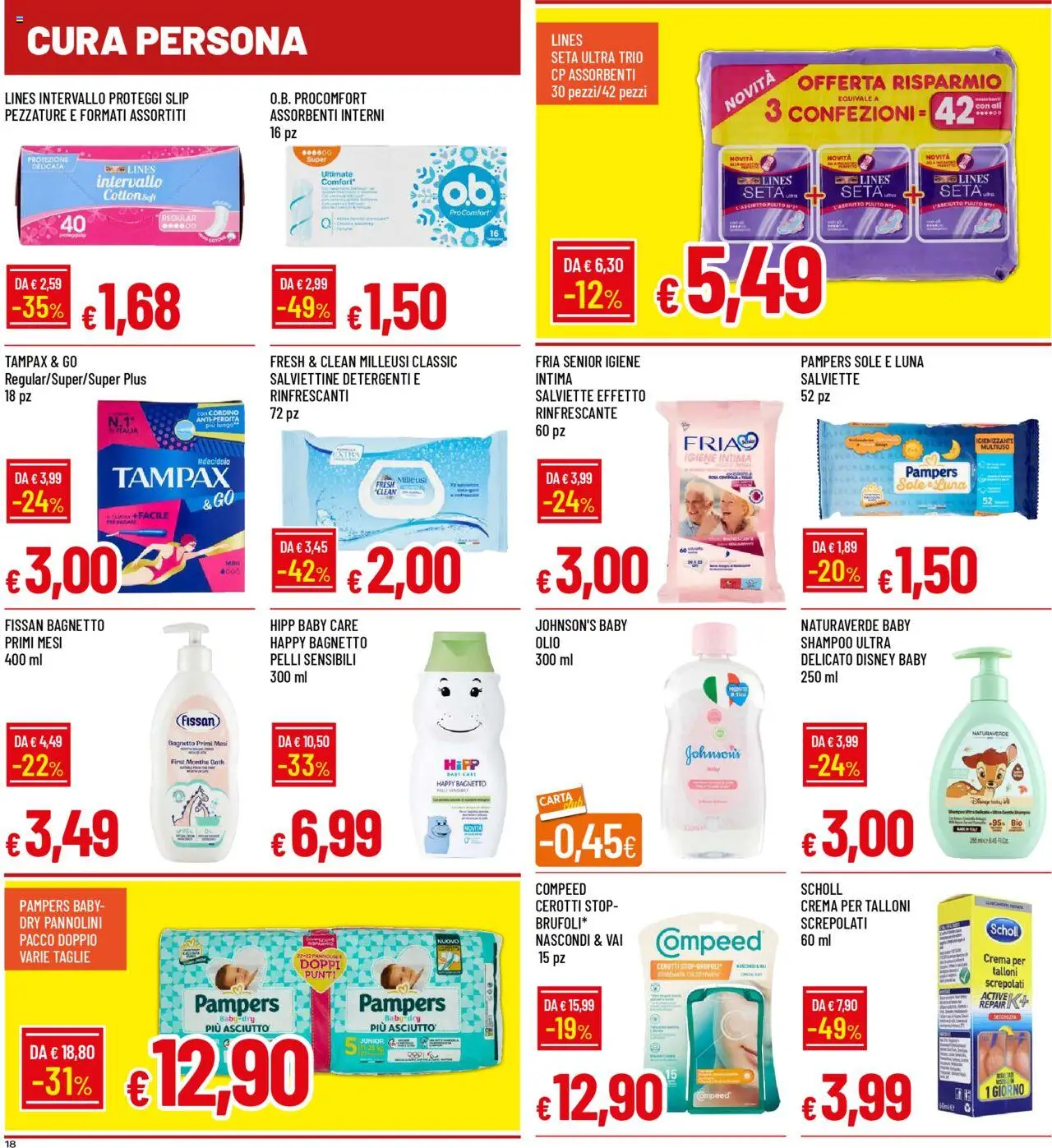 Volantino Galassia del 08.09.2025 | Pagina: 18 | Prodotti: Shampoo, Slip, Olio, Pampers