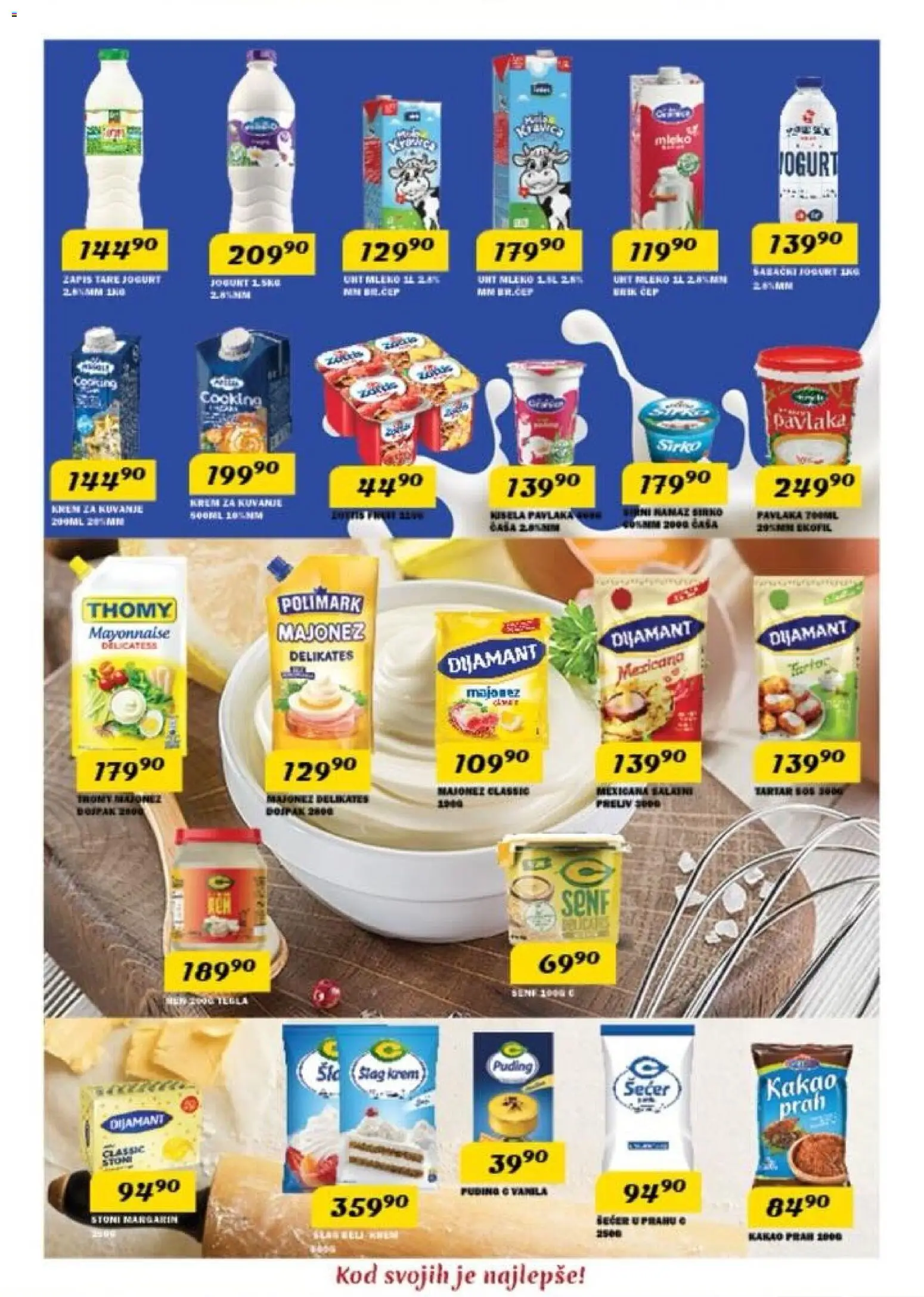 VP Dima katalog - važi od 29.01.2026 | Strana: 6 | Proizvode: Senf, Margarin, Mleko, Jogurt